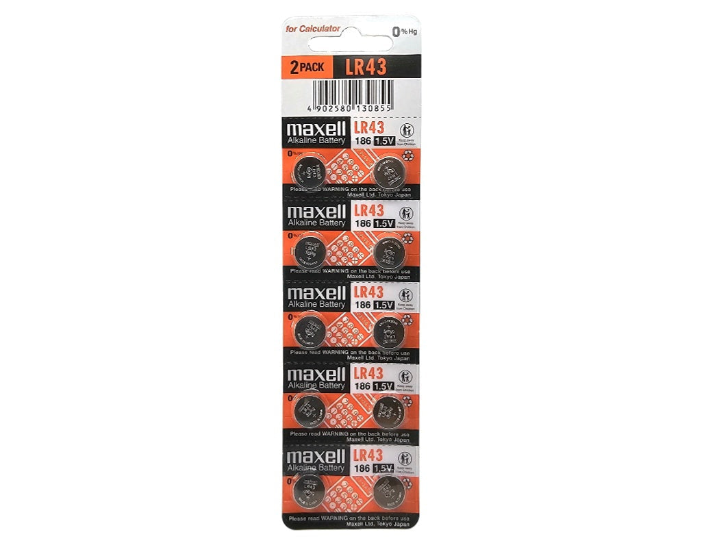 LR43 (186, AG12) Alkaline Battery