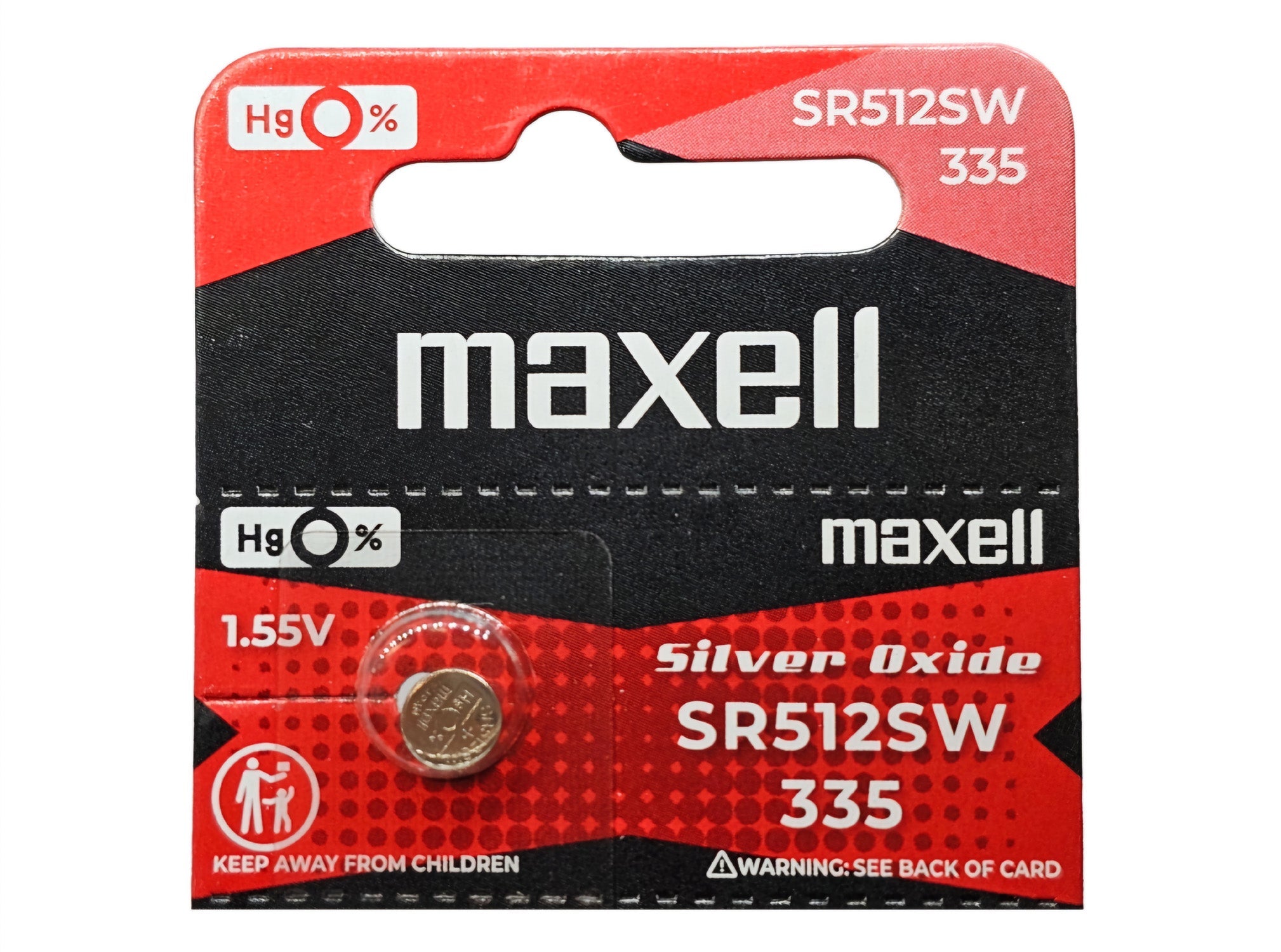 SR512SW (335) Silver Oxide Watch Battery