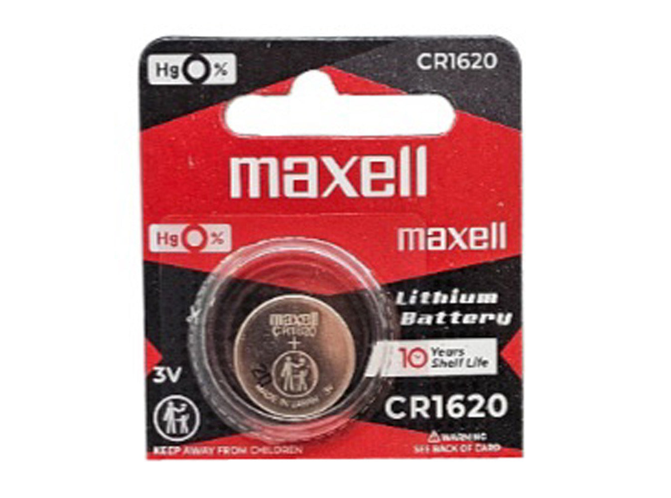 CR1620 3V Lithium Coin Battery
