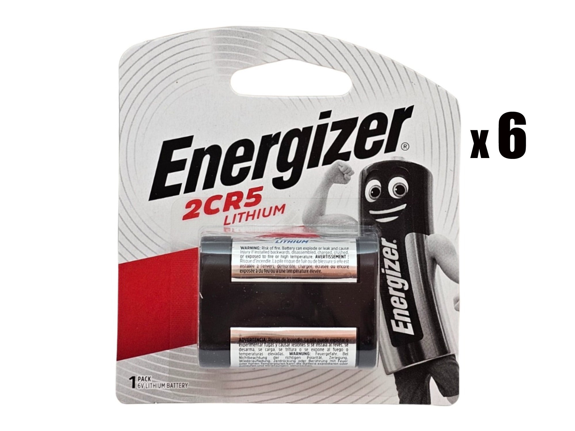 Energizer 2CR5 6V Lithium Photo Battery - 6 Pack