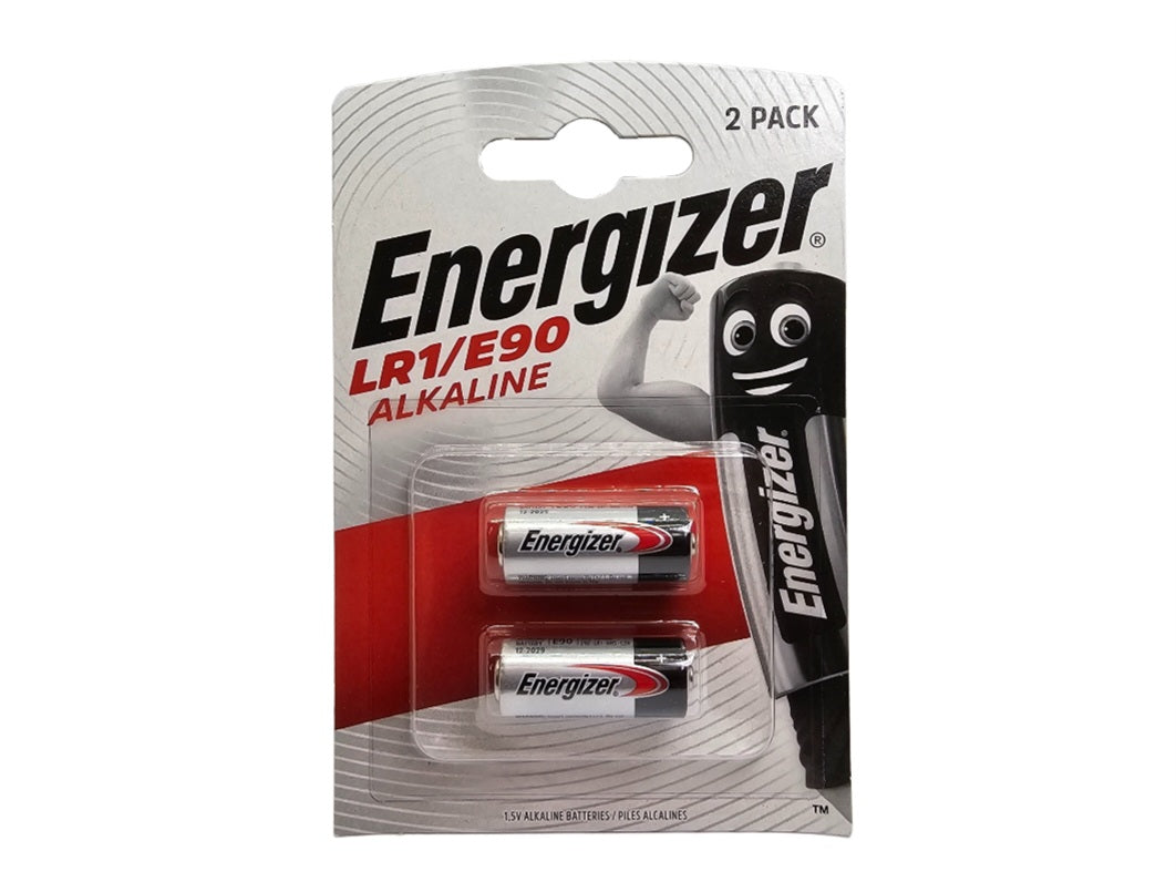 Energizer E90 (LR1, N Size) 1.5V Alkaline Battery (BP2 pack)