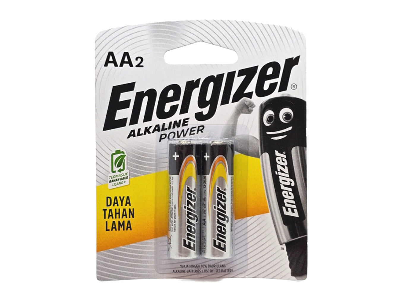 Energizer AA Alkaline Power Batteries (Pack of 2)