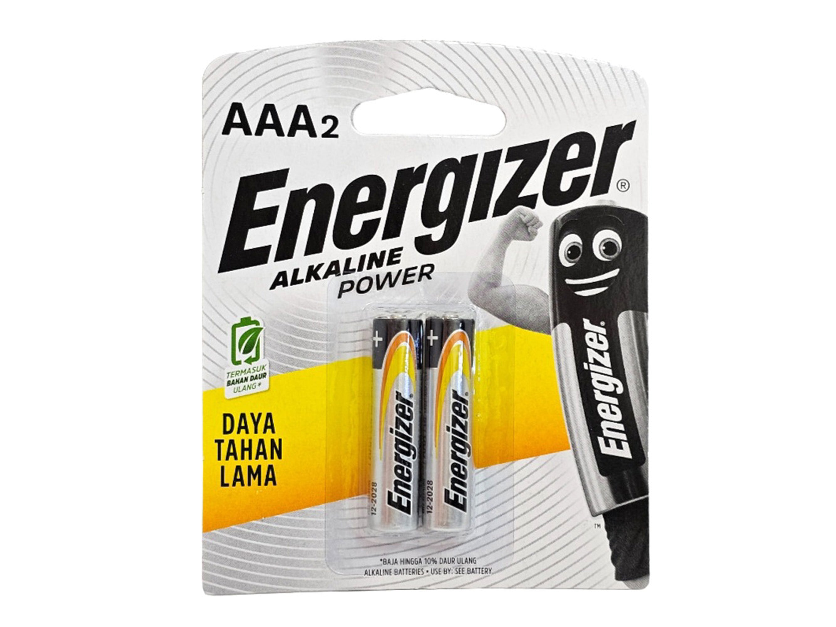 Energizer AAA Alkaline Power Batteries (Pack of 2)