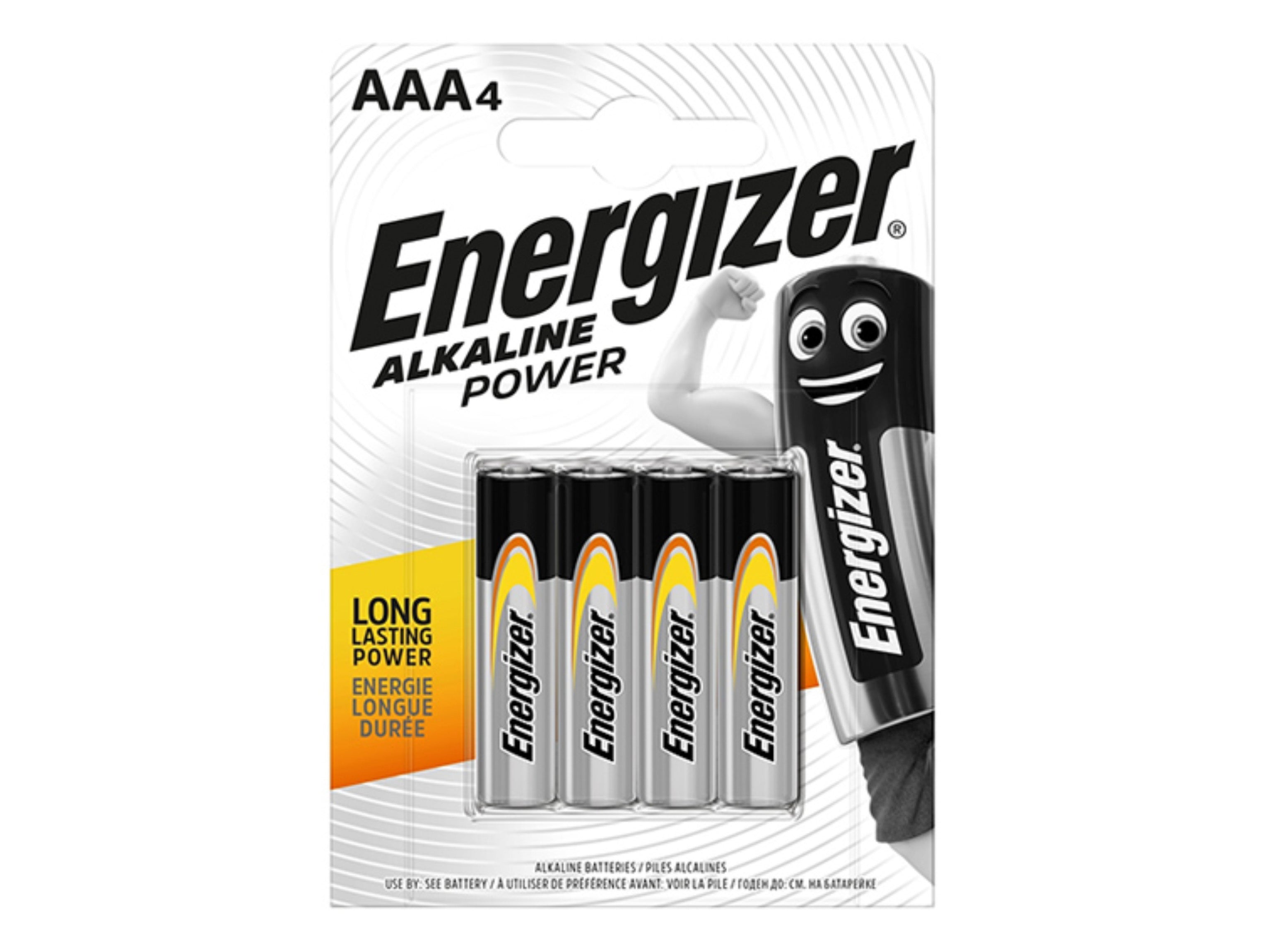 Energizer AAA Alkaline Power Batteries (Pack of 4)