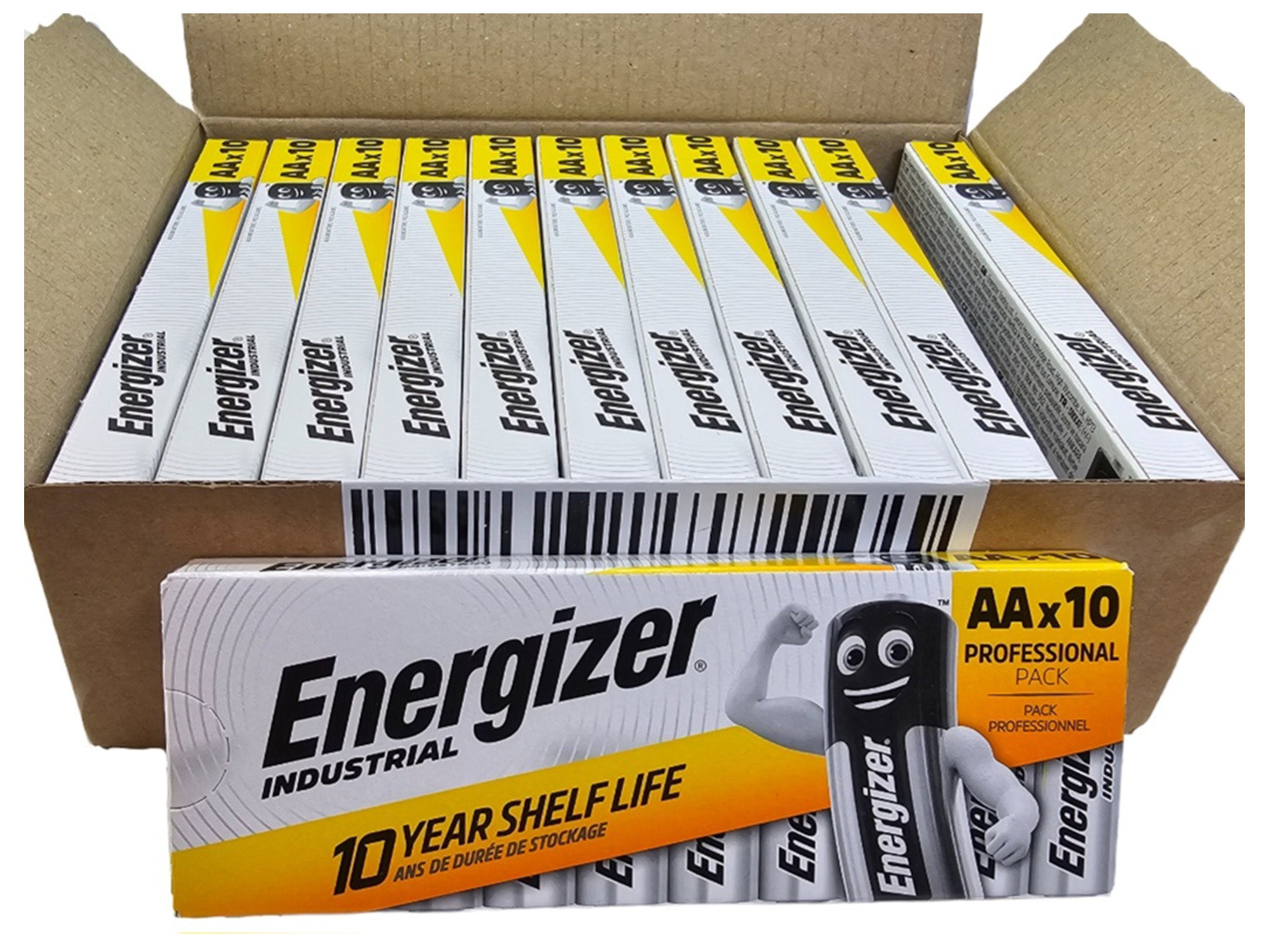 Energizer AA Industrial Alkaline Batteries (Box of 10)