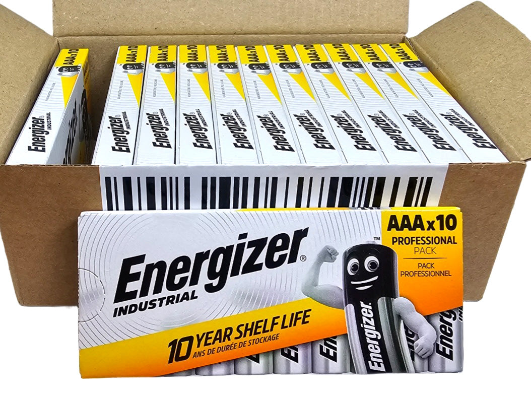 Energizer AAA EN92 Industrial Alkaline Batteries - 120 Pack (AAA10 x 12), bulk