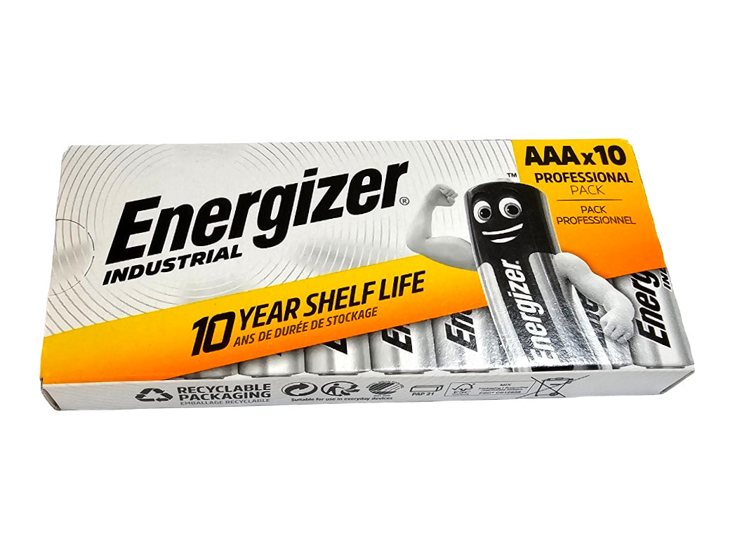 Energizer AAA EN92 Industrial Alkaline Batteries (Box of 10)