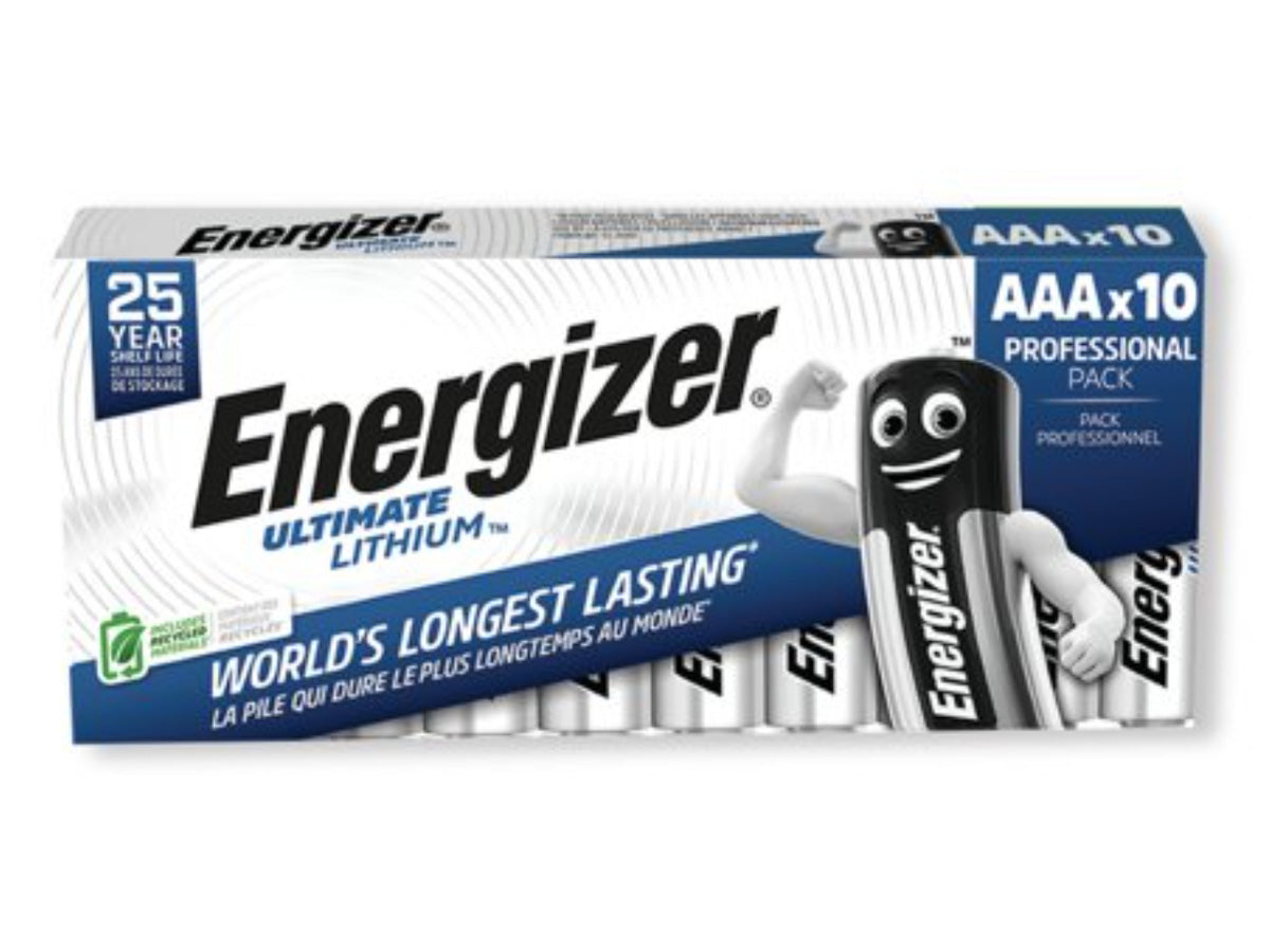 Energizer AAA Ultimate Lithium Batteries (Box of 10)