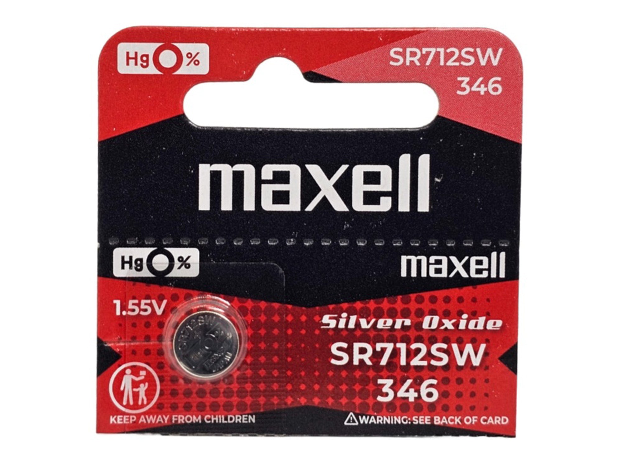 Maxell SR712SW (346) silver oxide - 1 watch battery