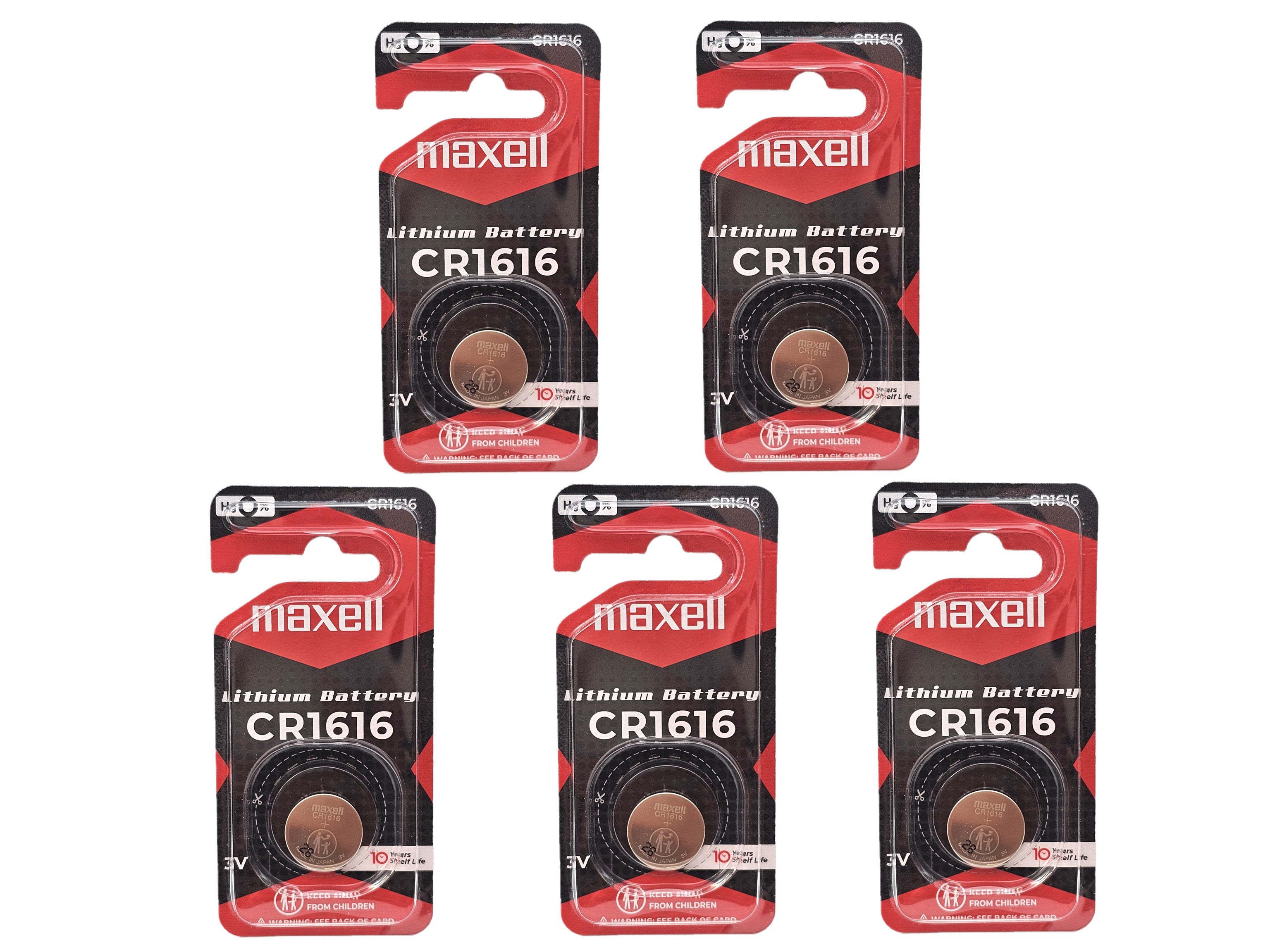 Maxell CR1616 Lithium 3V battery (B1 pack)