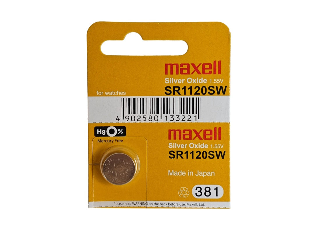 Maxell SR1120SW (381) silver oxide - 1 watch battery