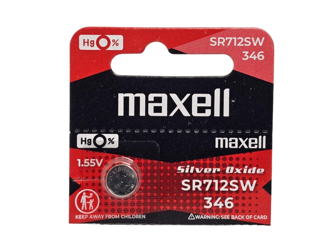 Maxell SR712SW (346) silver oxide - 5 watch batteries (B5 x 1)