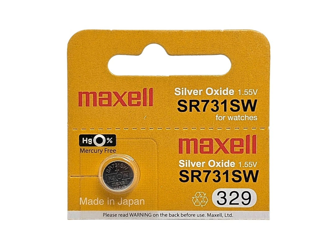 Maxell SR731SW (329) silver oxide - 1 watch battery