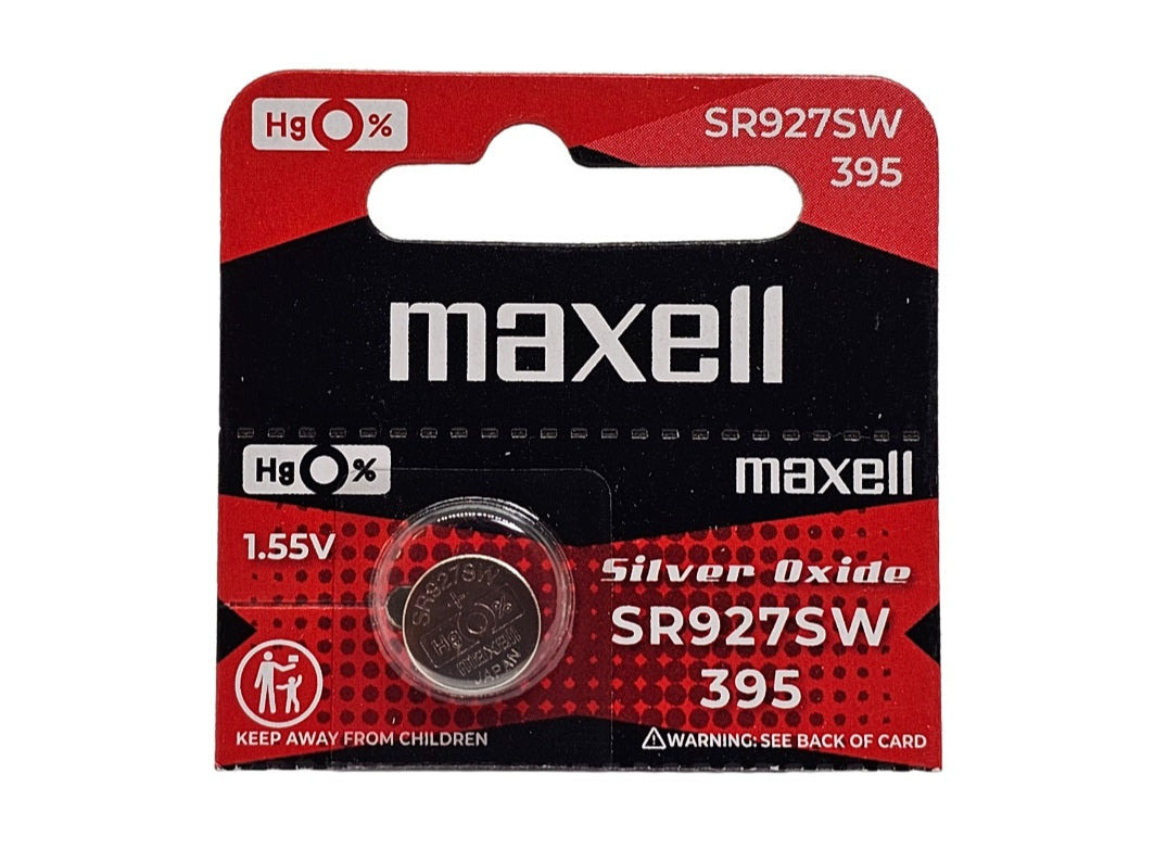 Maxell SR927SW (395) Silver Oxide watch battery