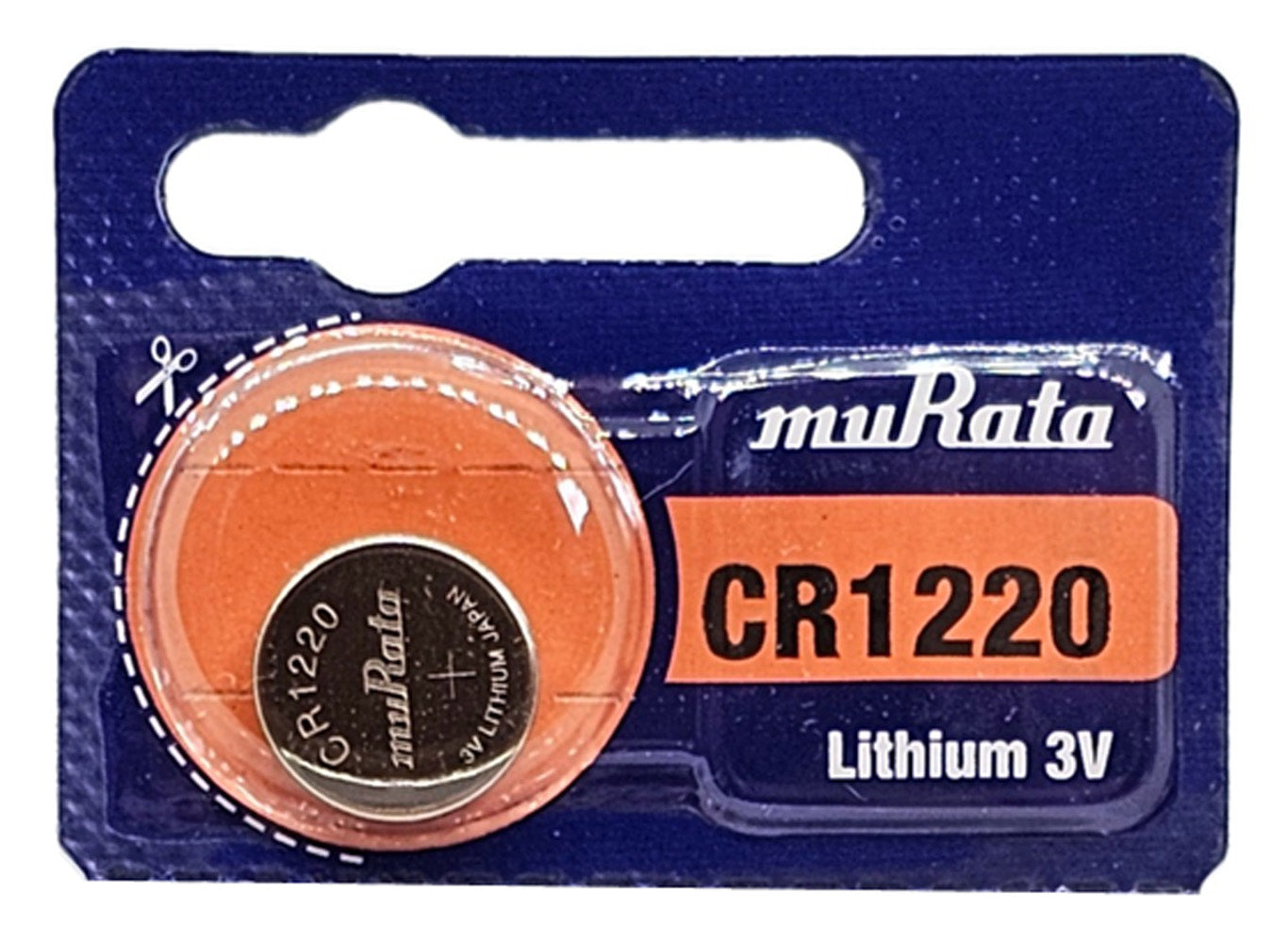 Murata CR1220 3V Lithium Coin Batteries - 1 Pack