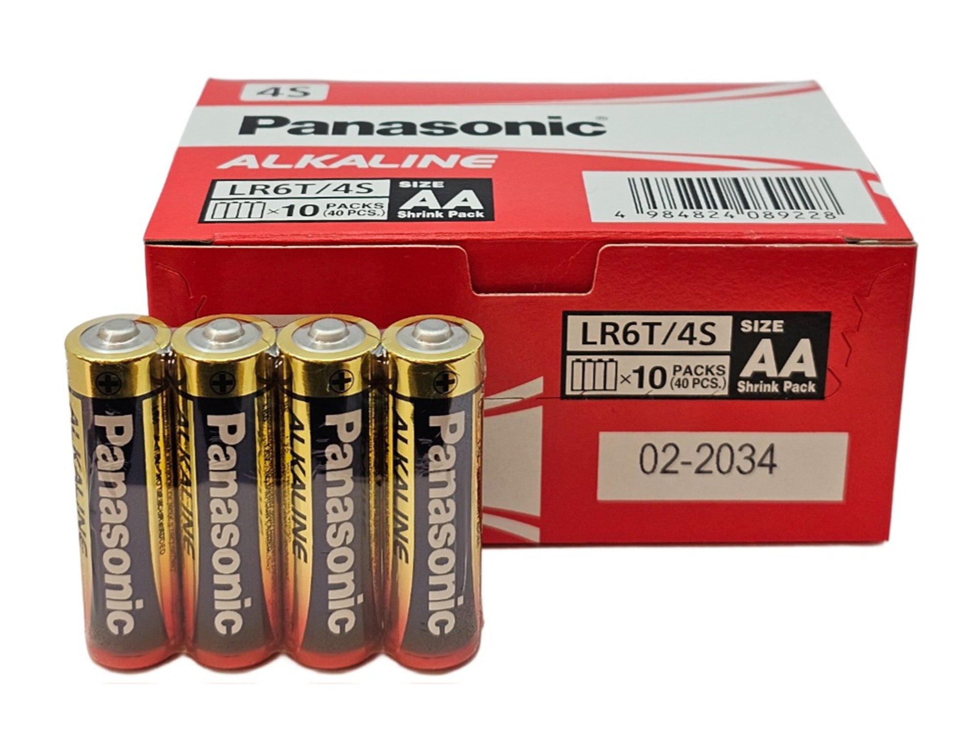 Panasonic AA (LR6) Alkaline Batteries - 40 Pack (1 Box), bulk