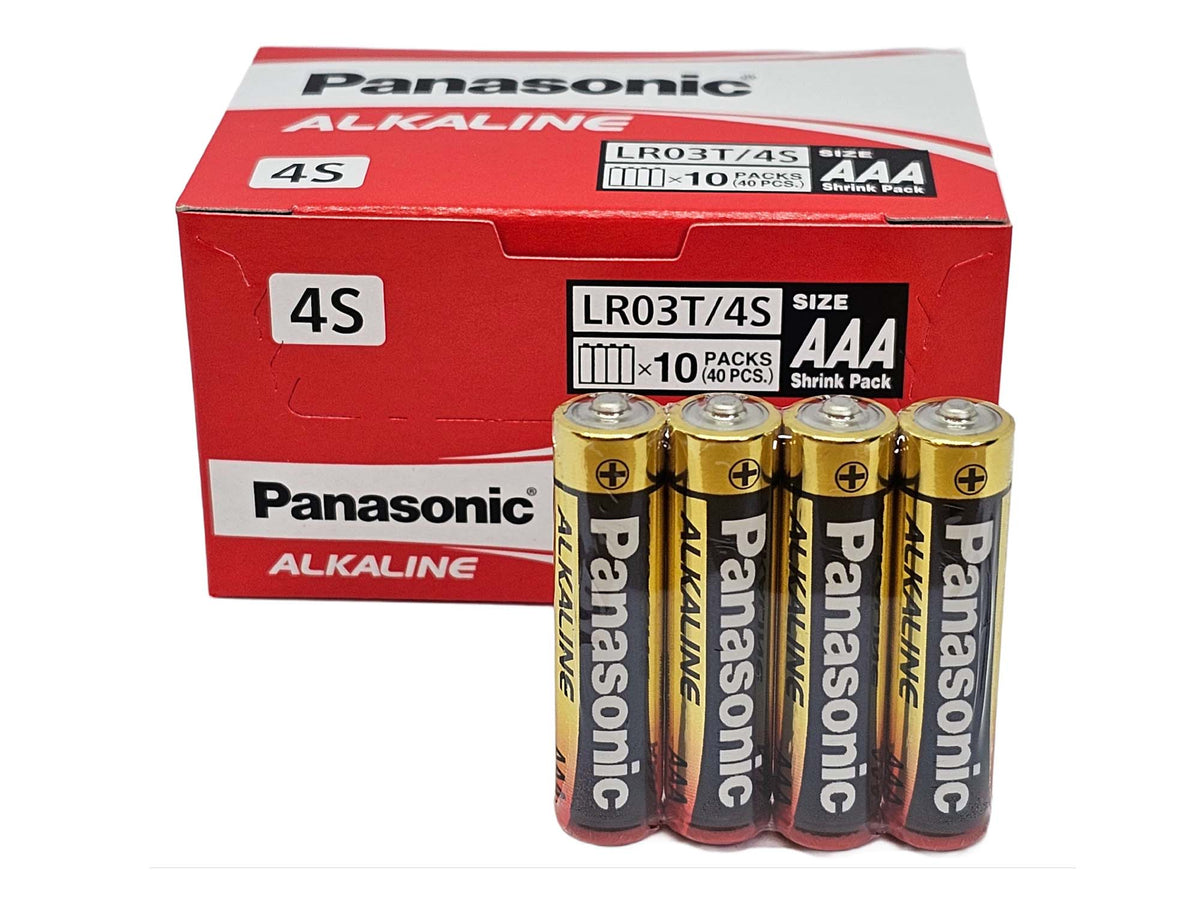 Panasonic AAA LR03 Alkaline Batteries - 80 Pack (2 boxes), Bulk