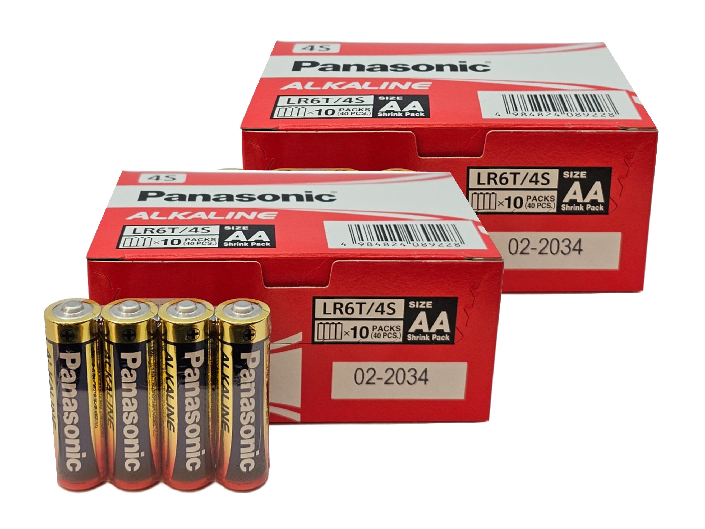 Panasonic AA (LR6) Alkaline Batteries - 80 Pack (2 Boxes), bulk