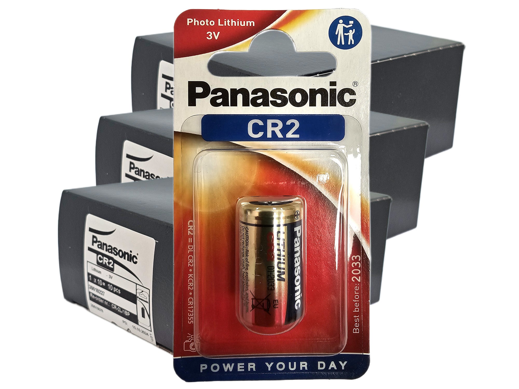 Panasonic CR2 3V Lithium Photo batteries - 30 Pack