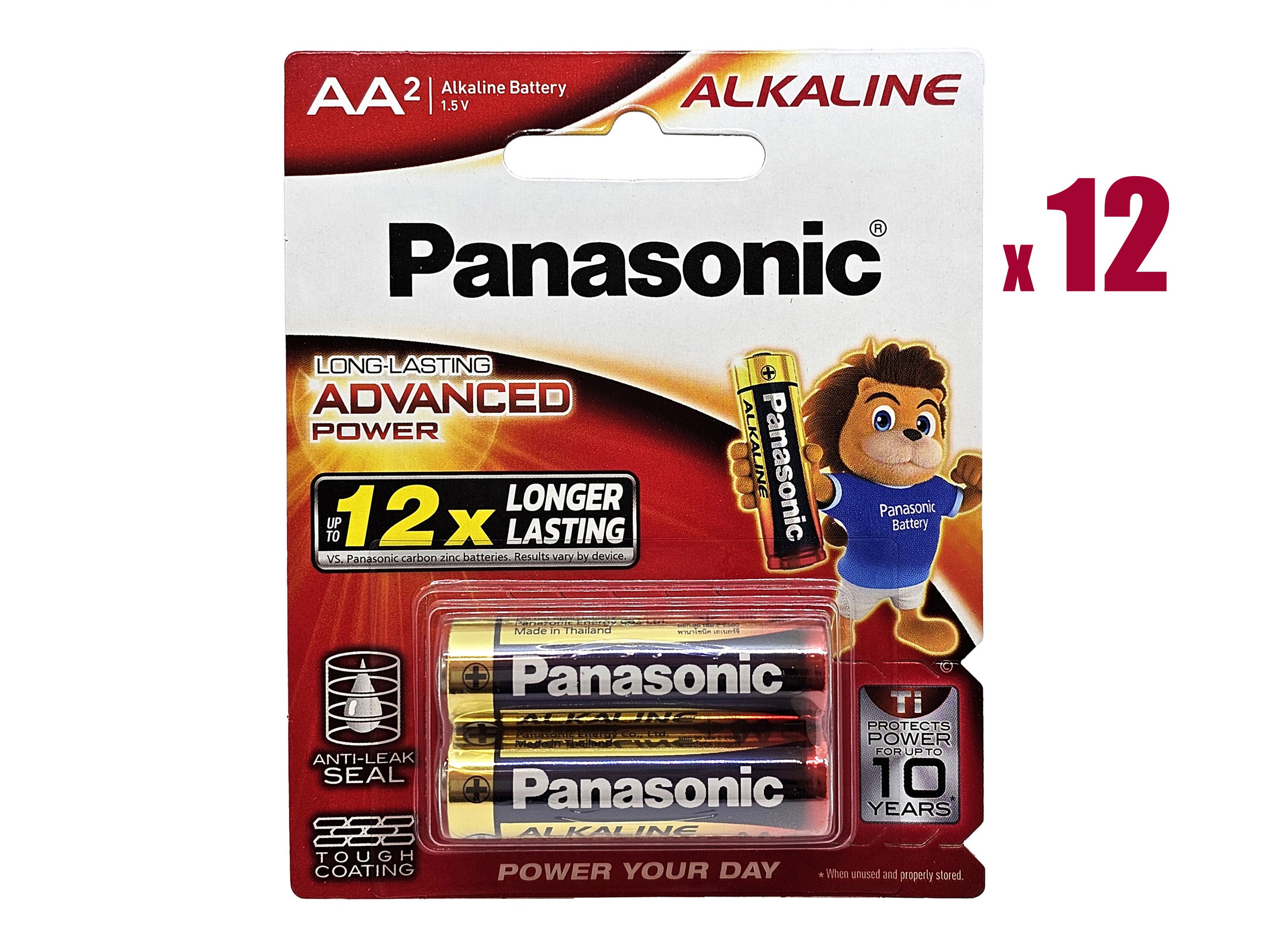 Panasonic AA (LR6) Alkaline Advanced Power Batteries - 24 Pack (AA2 x 12)