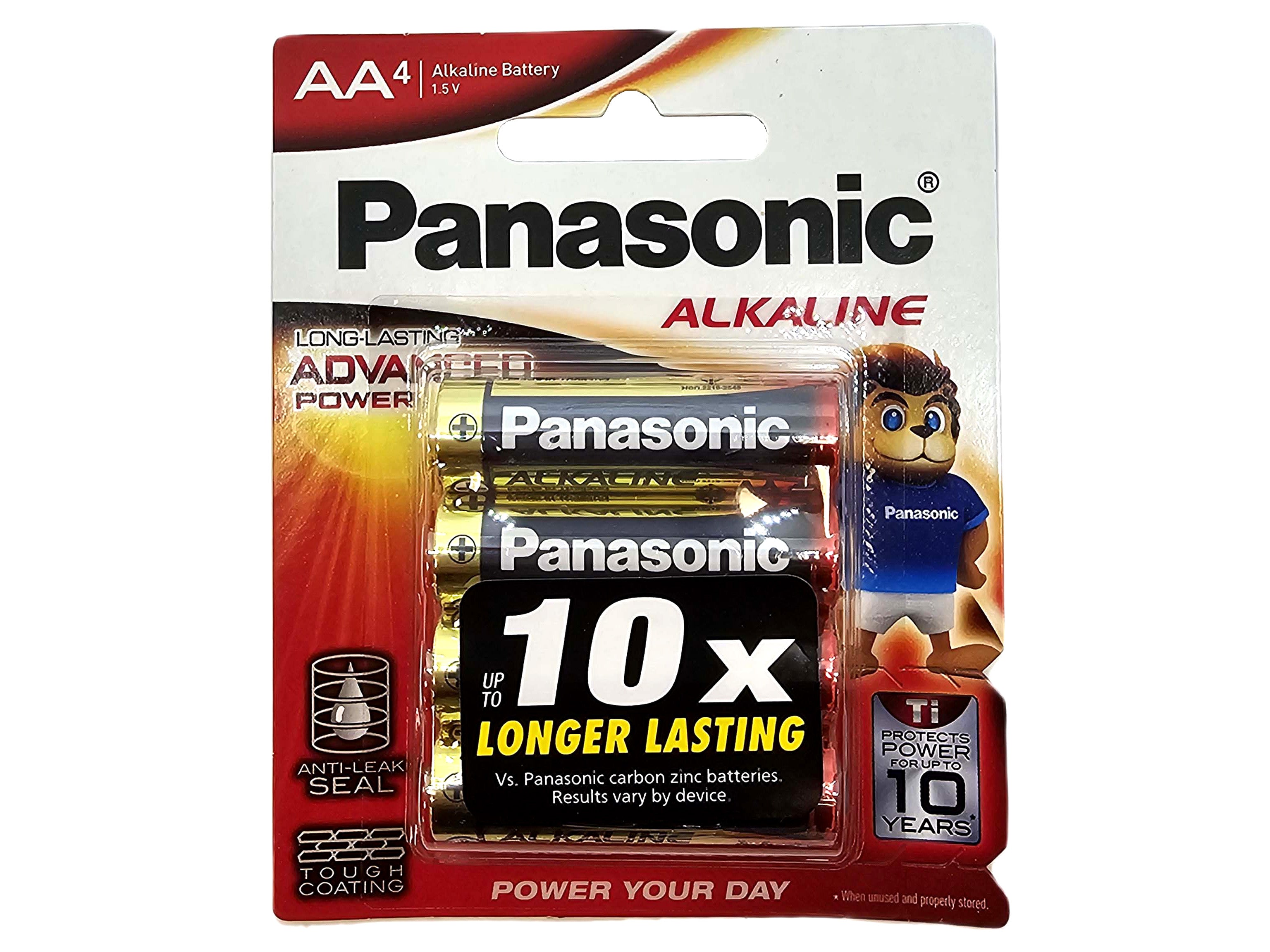 Panasonic AA (LR6) Alkaline Advanced Power Batteries - 4 Pack (AA4 x 1)