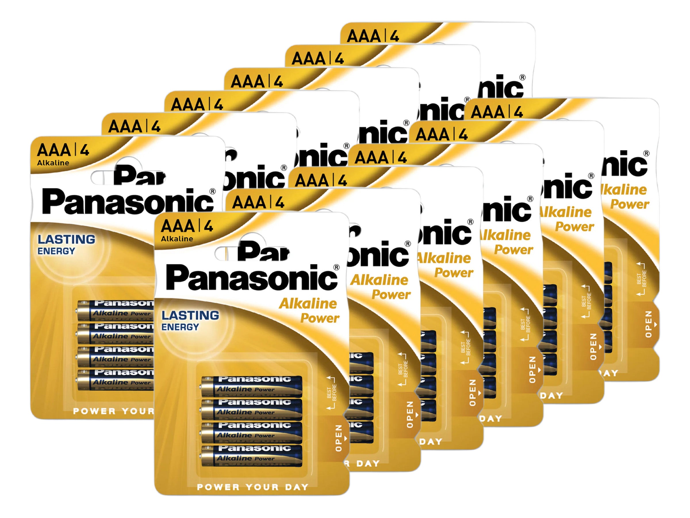 Panasonic AAA (LR03) Alkaline Power Batteries - 48 Pack (AAA4 x 12)