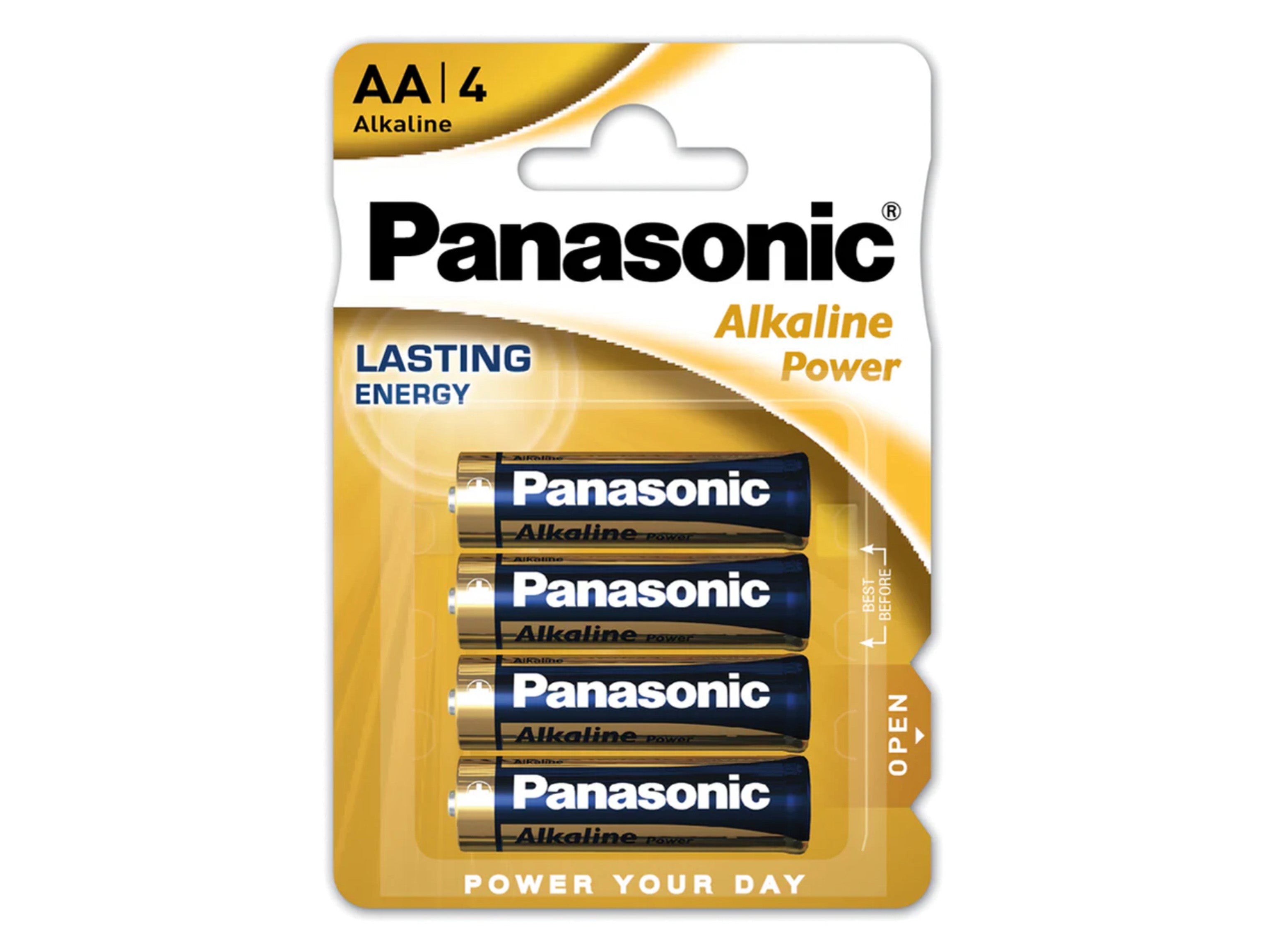 Panasonic AA (LR6) Alkaline Power Batteries - Pack of 4