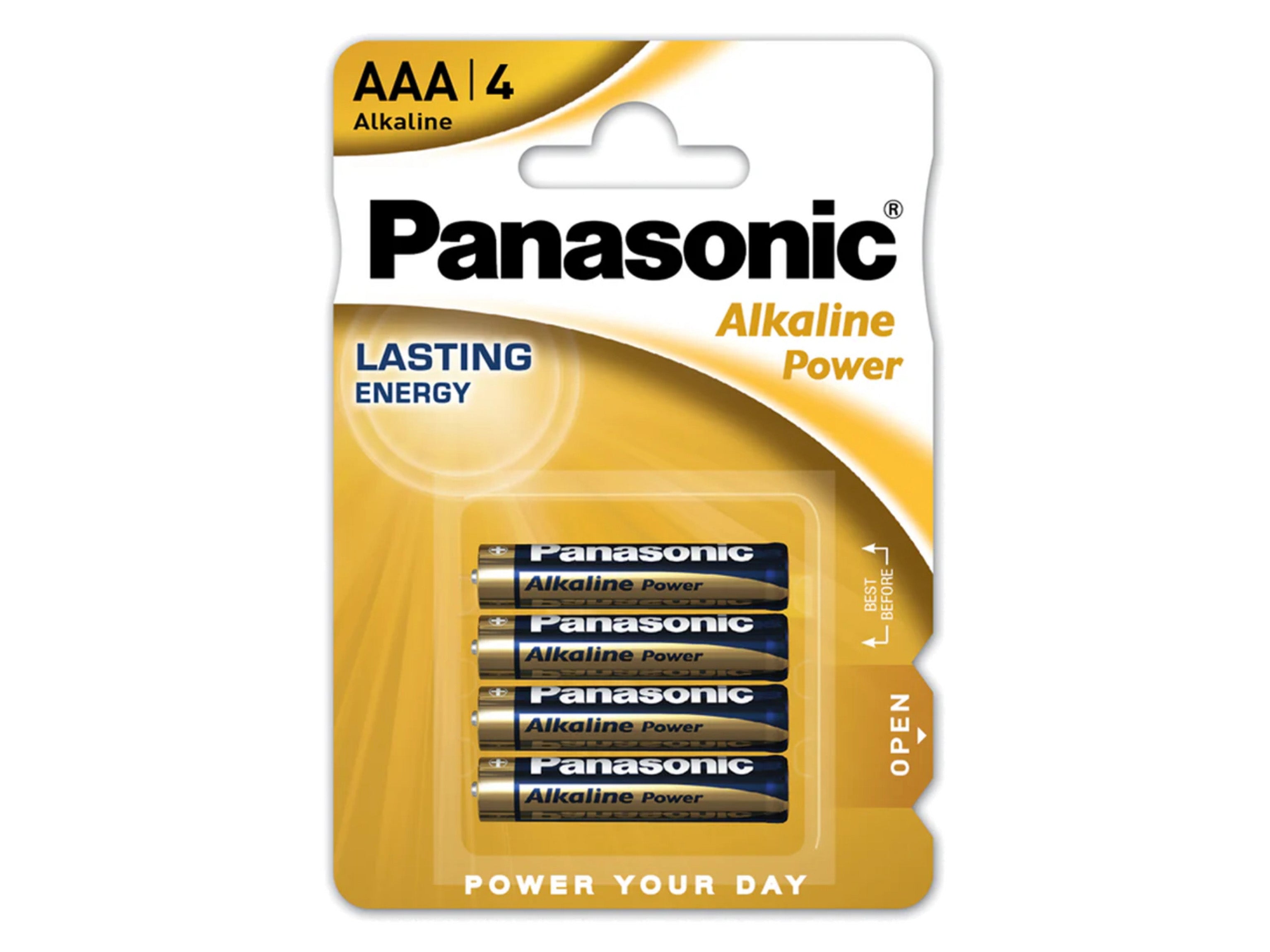 Panasonic AAA (LR03) Alkaline Power Batteries - Pack of 4