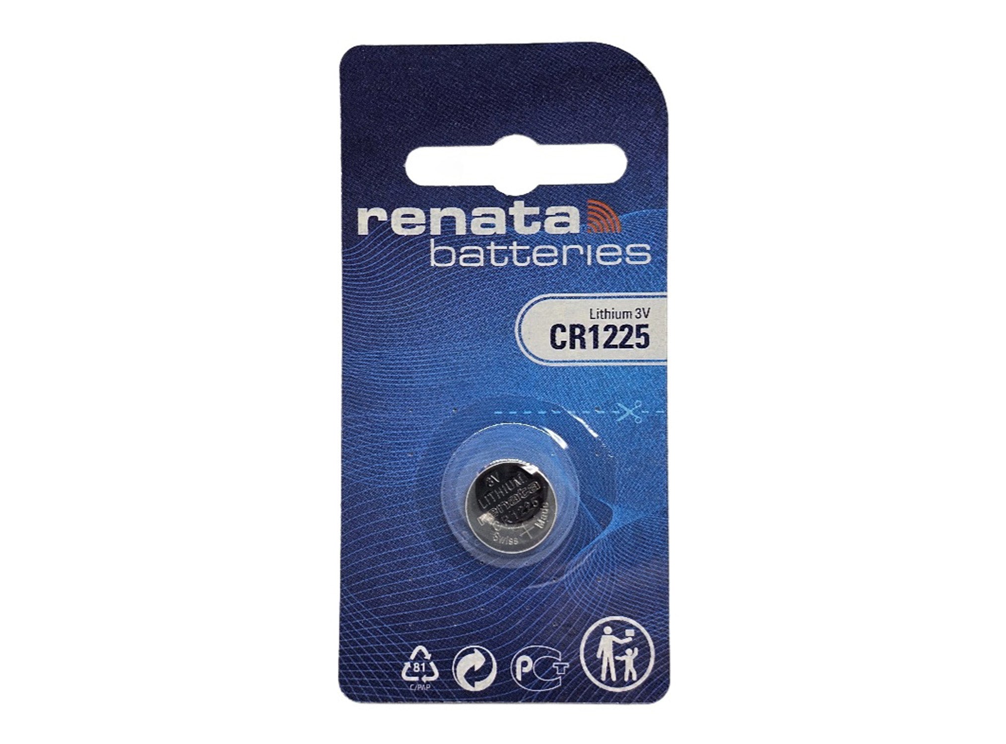 Renata CR1225 3V Lithium Coin Cell Battery - 1 Pack