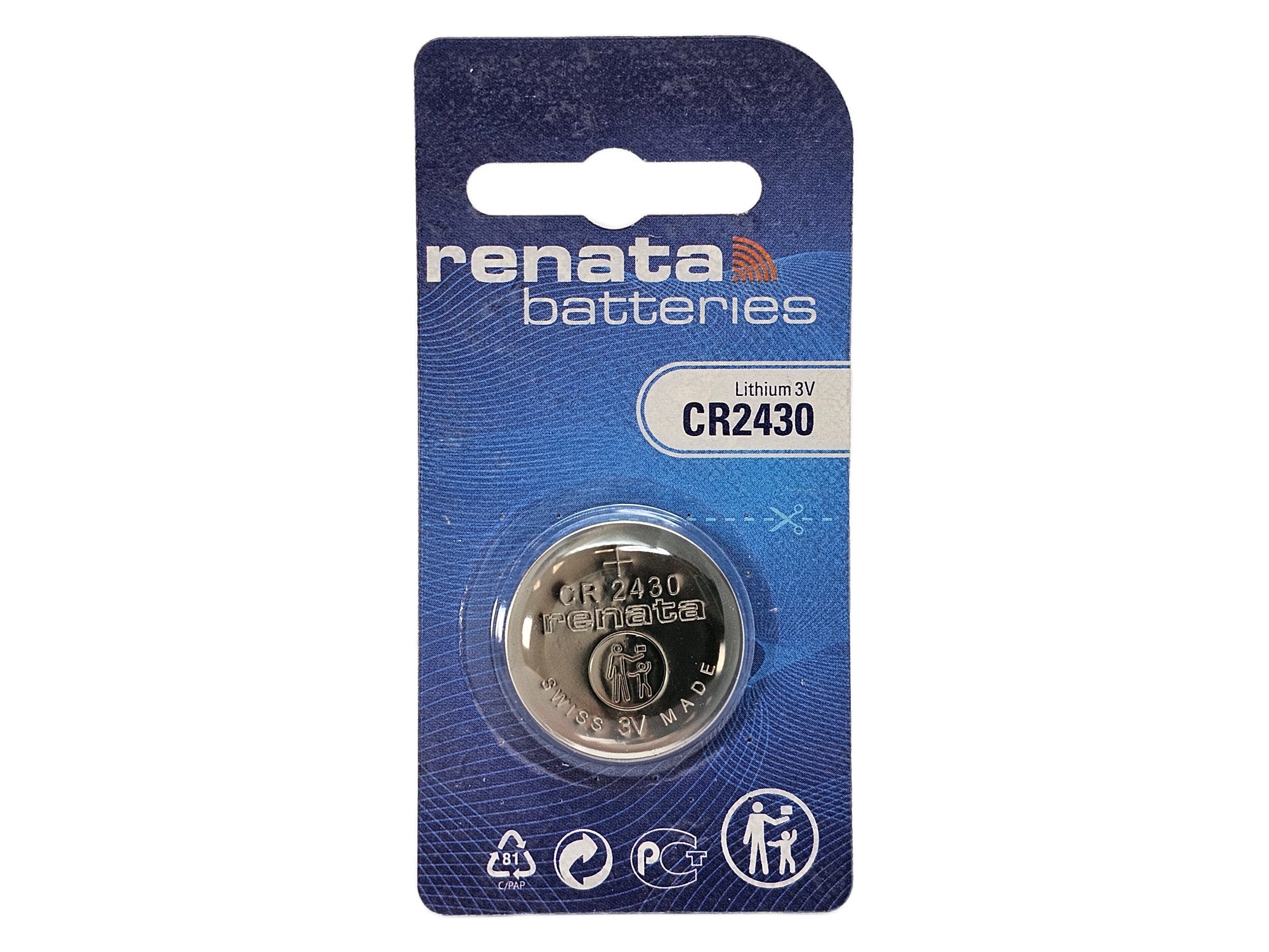 Renata CR2430 3V Lithium Coin Battery - 1 Pack