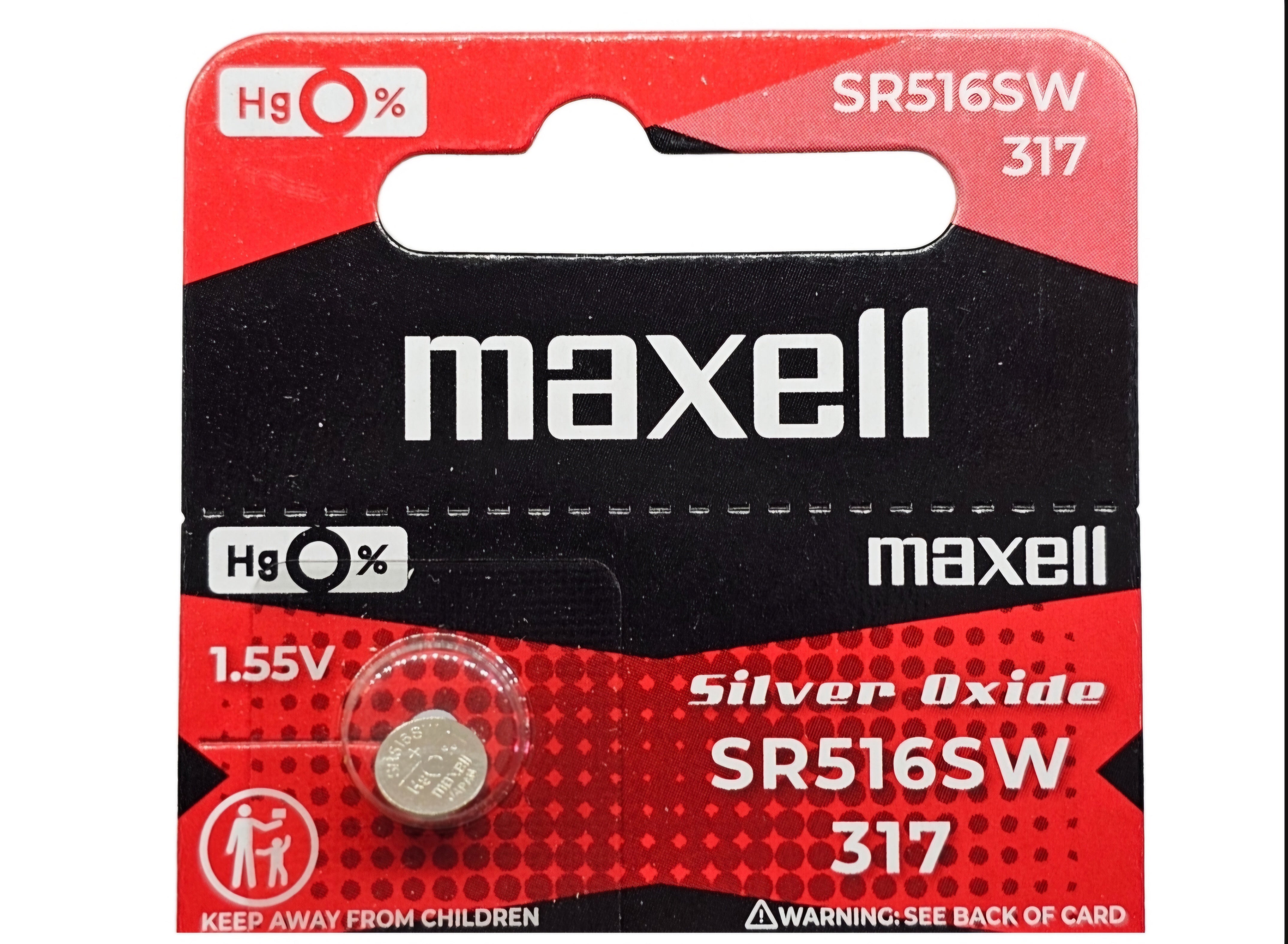 SR516SW (317) Silver Oxide Watch Battery