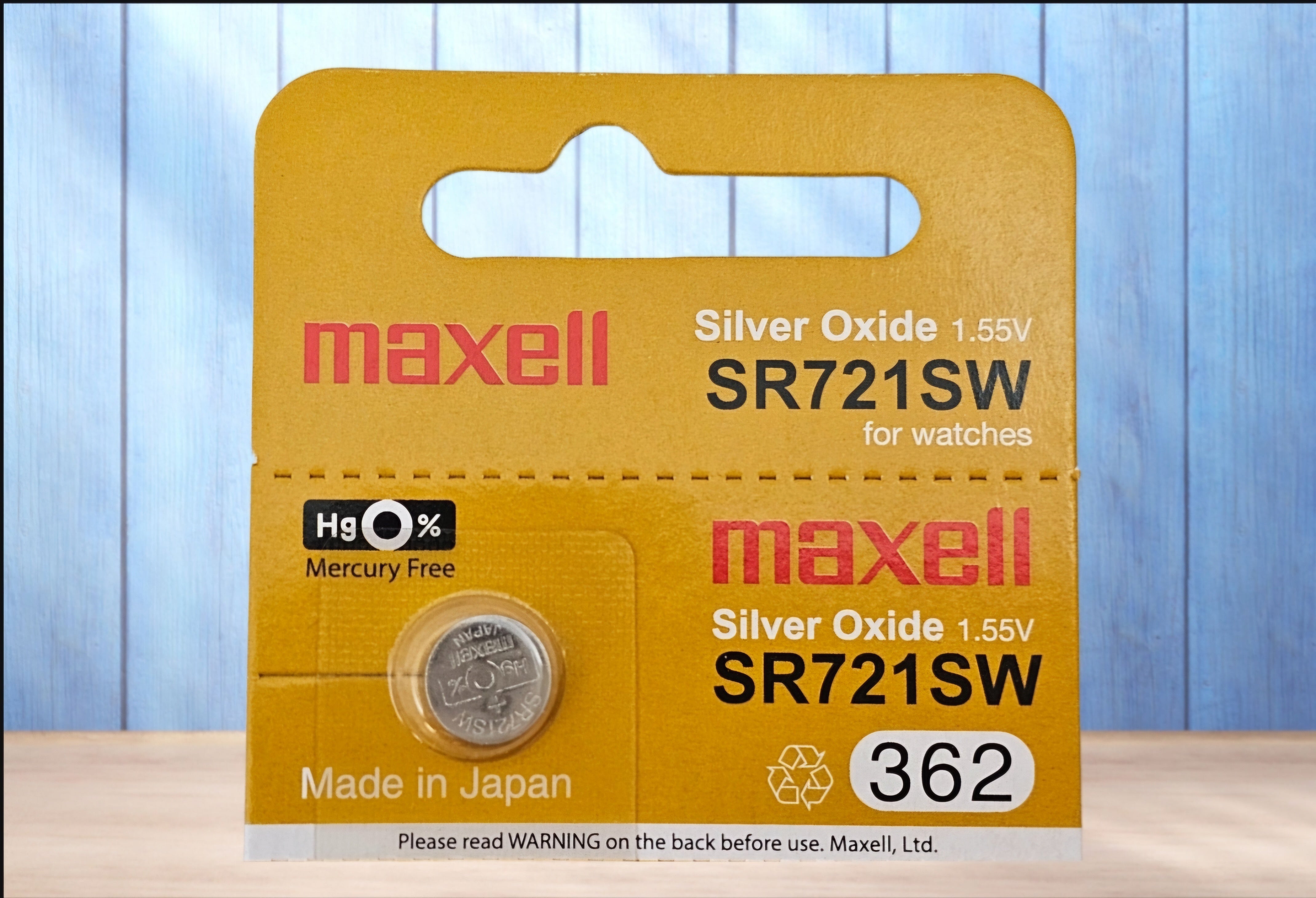 SR721SW (362) Silver Oxide Watch Battery