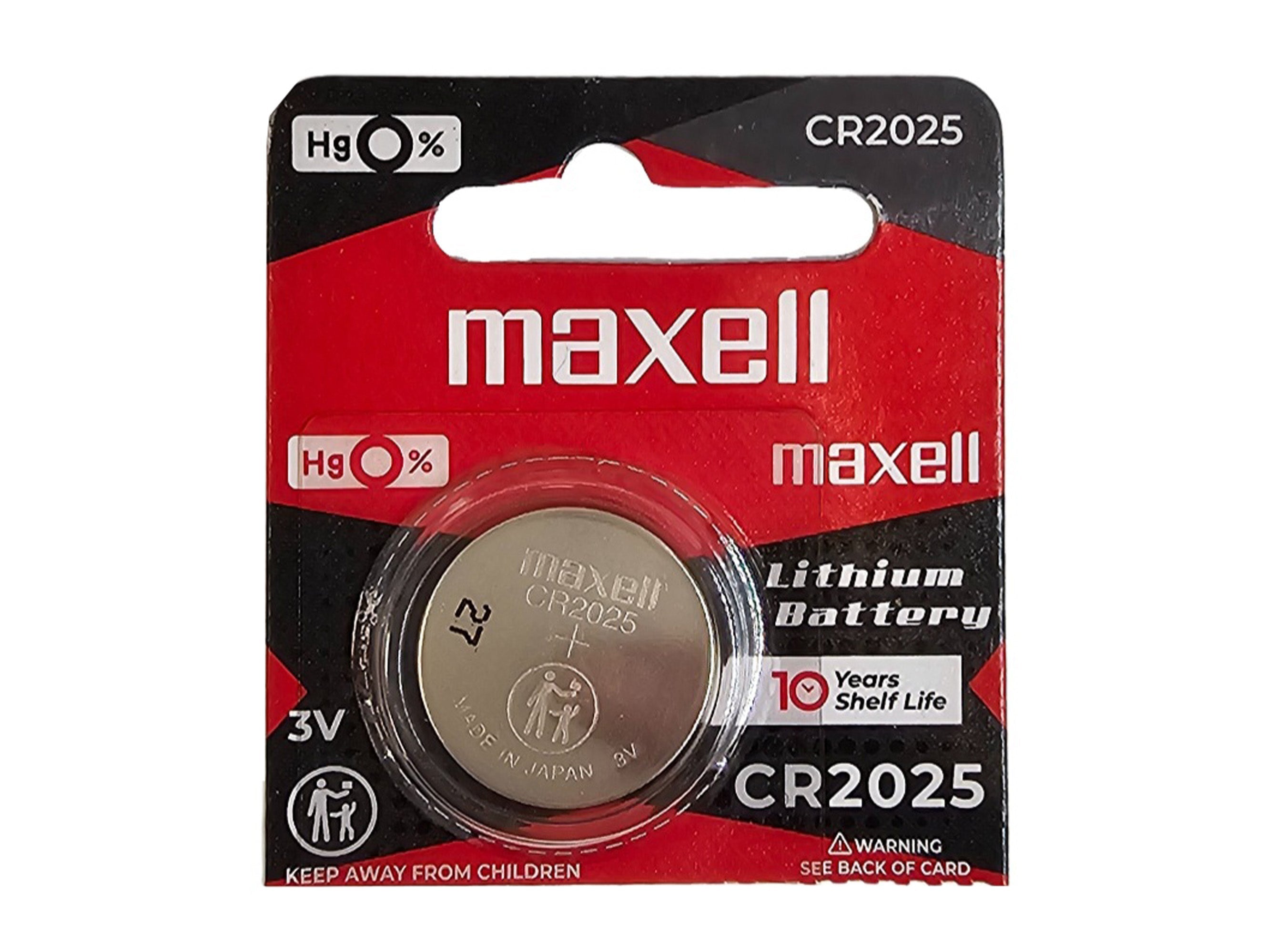 CR2025 3V Lithium Coin battery