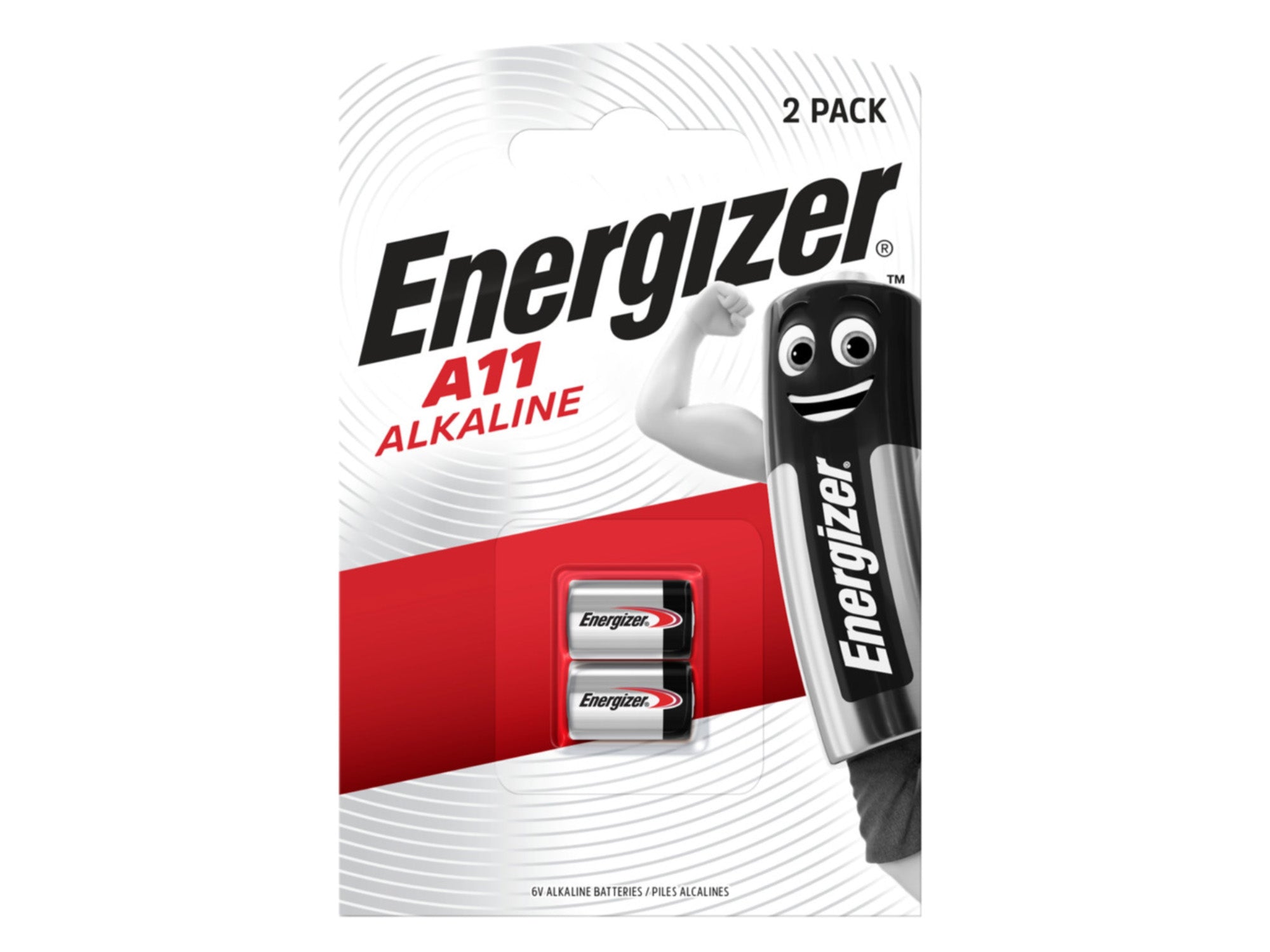 Energizer A11  / E11A 6V Alkaline Battery (Pack of 2)