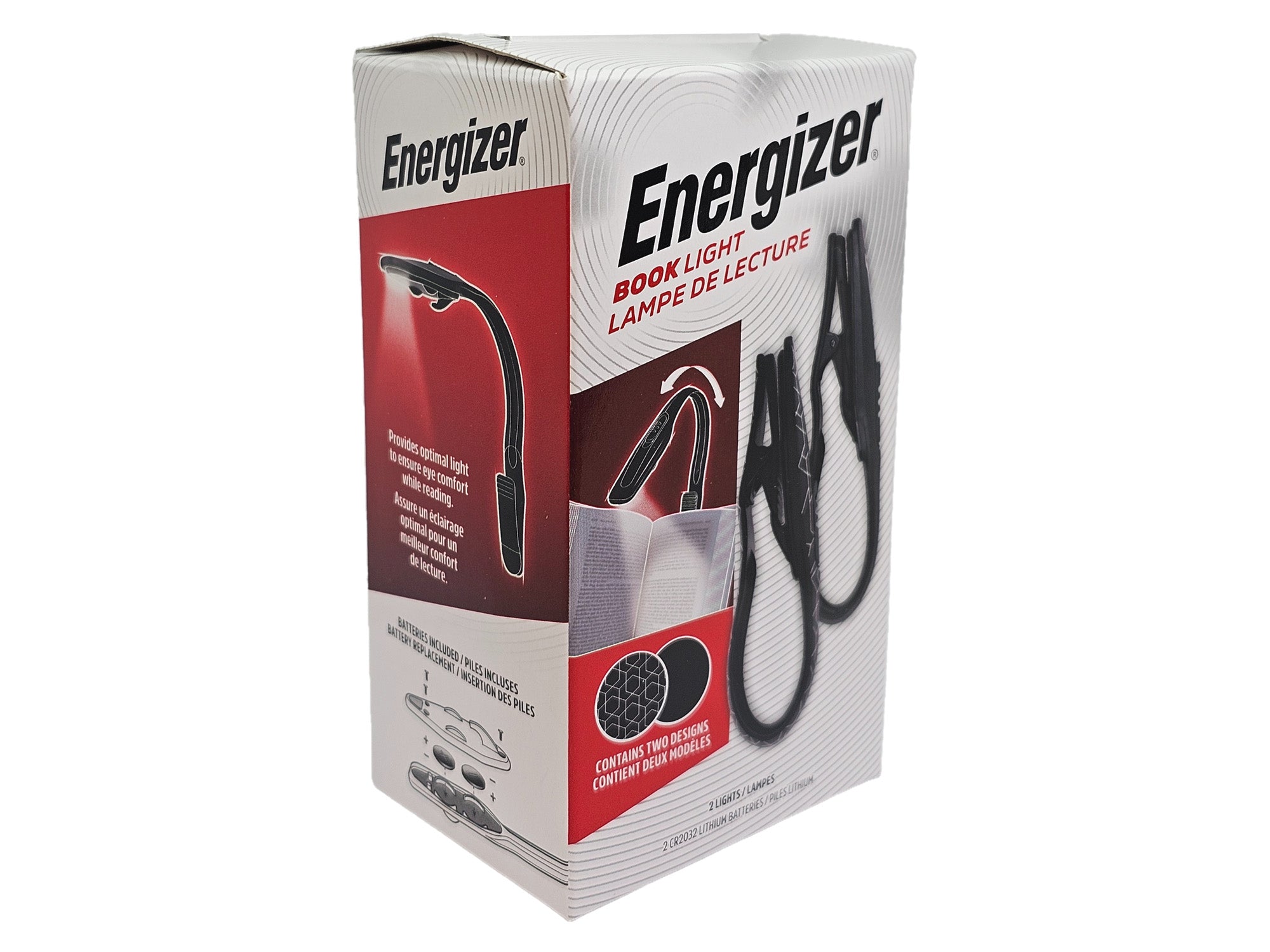 Energizer LED Book Light 11 Lumens - 25 Hour Runtime (Pack of 2)