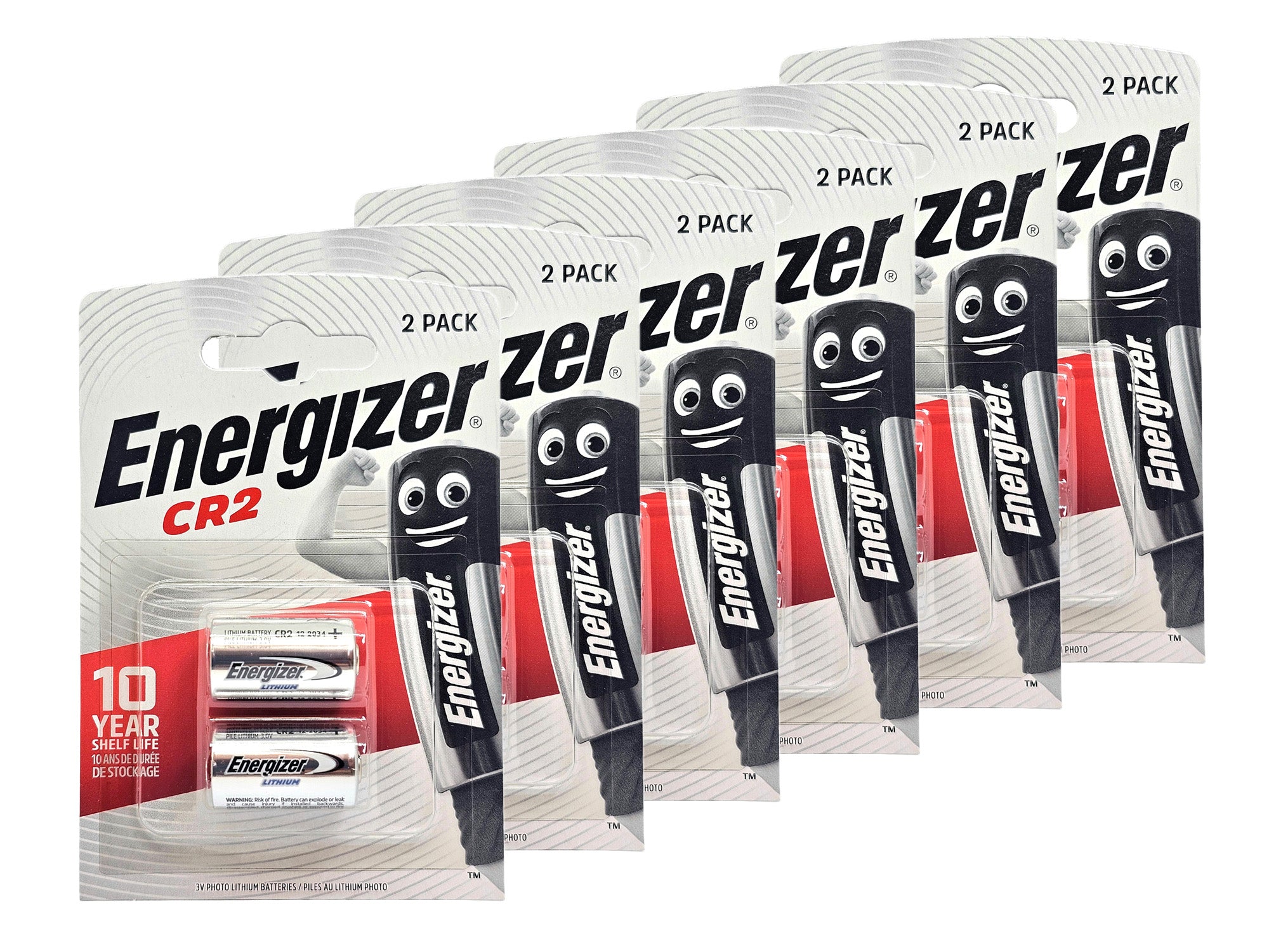 Energizer CR2 3V Lithium Photo Batteries - 12 Pack (B2 x 6)