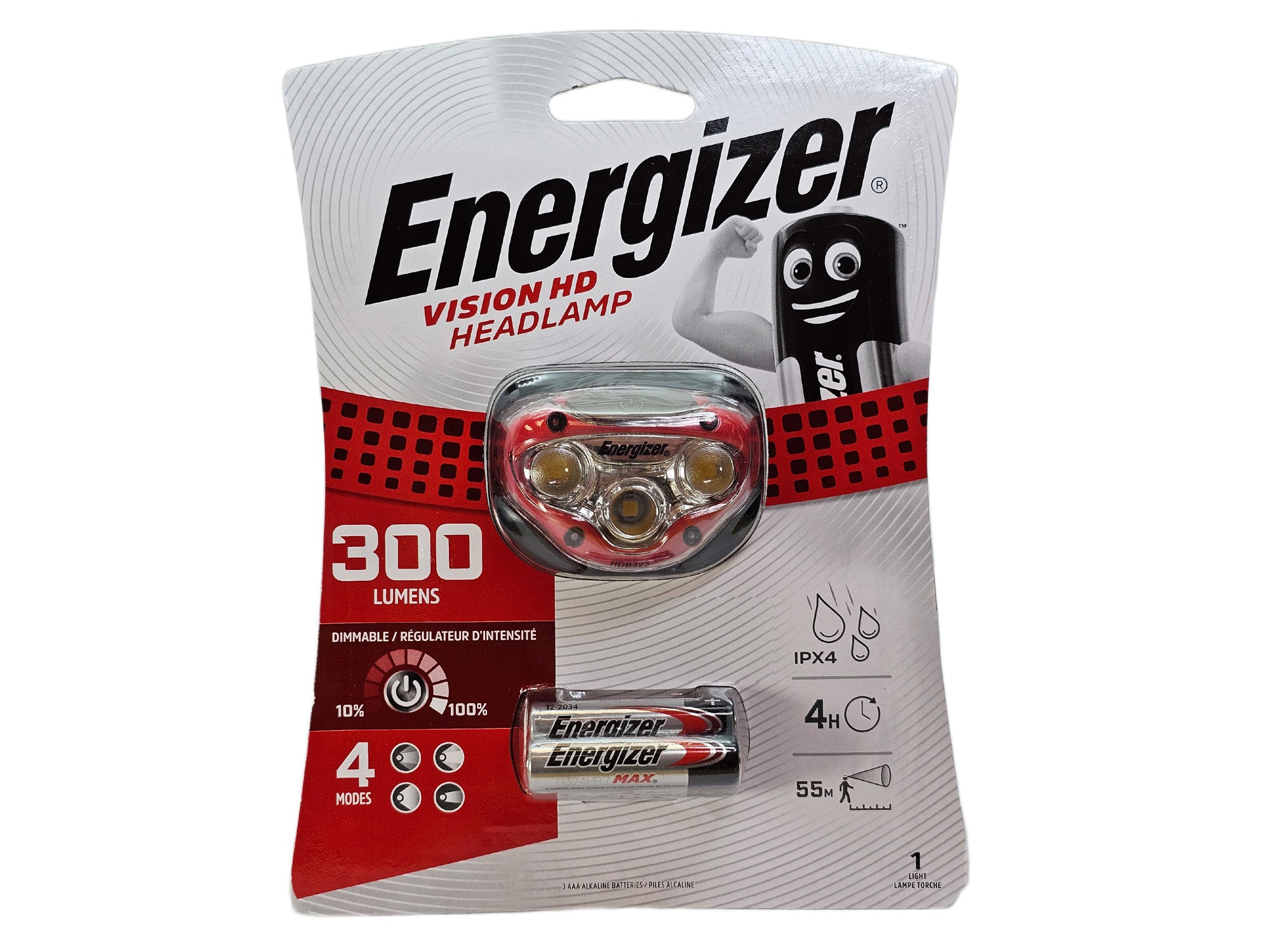 Energizer Vision LED Headlamp 300 Lumens - HDB323