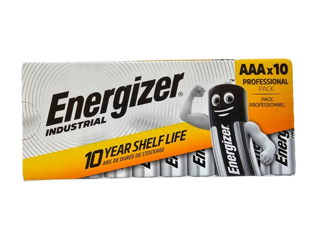 Energizer AAA EN92 Industrial Alkaline Batteries (Box of 10)