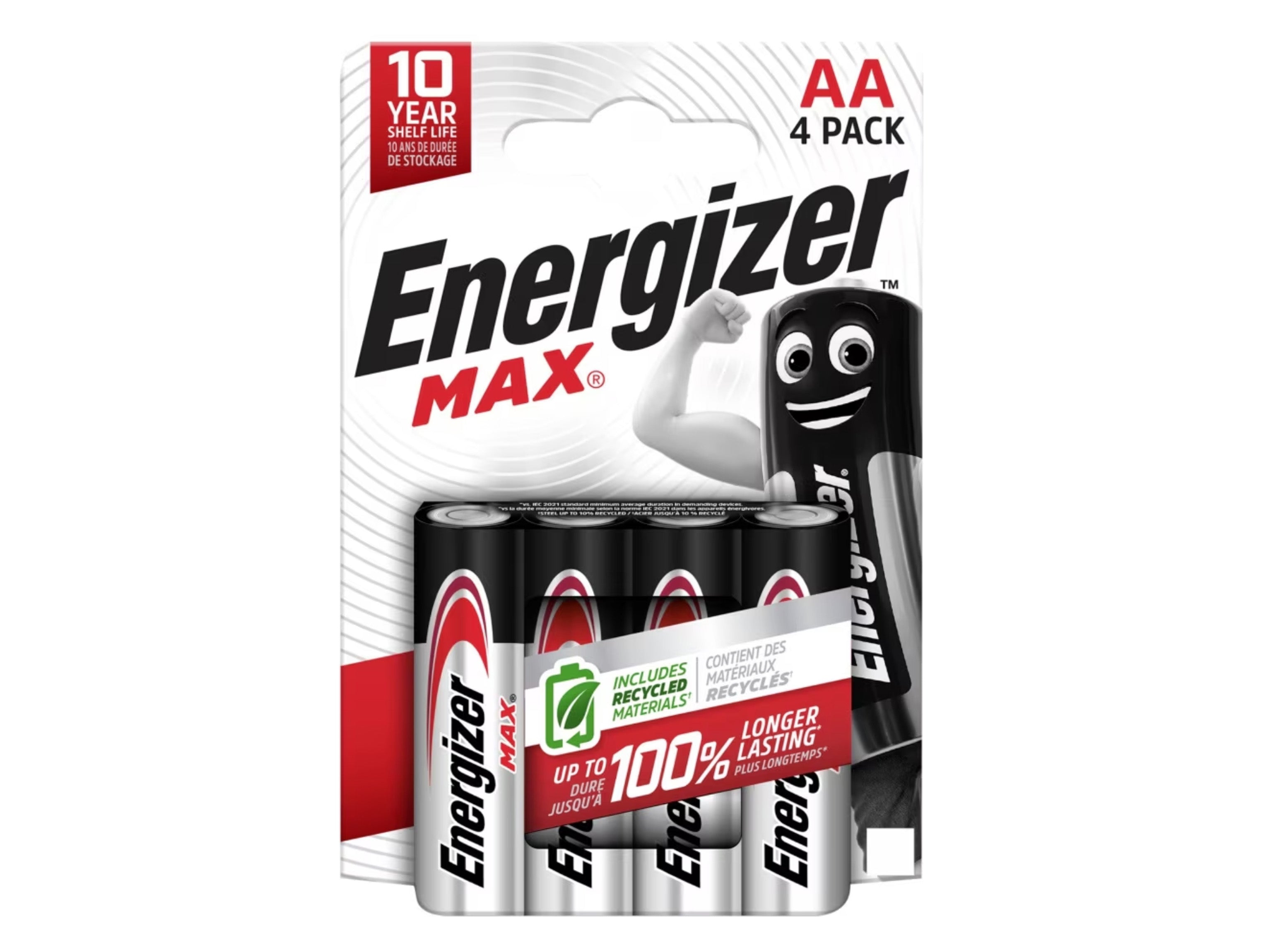Energizer AA (LR6) Max Alkaline Batteries (Pack of 4)