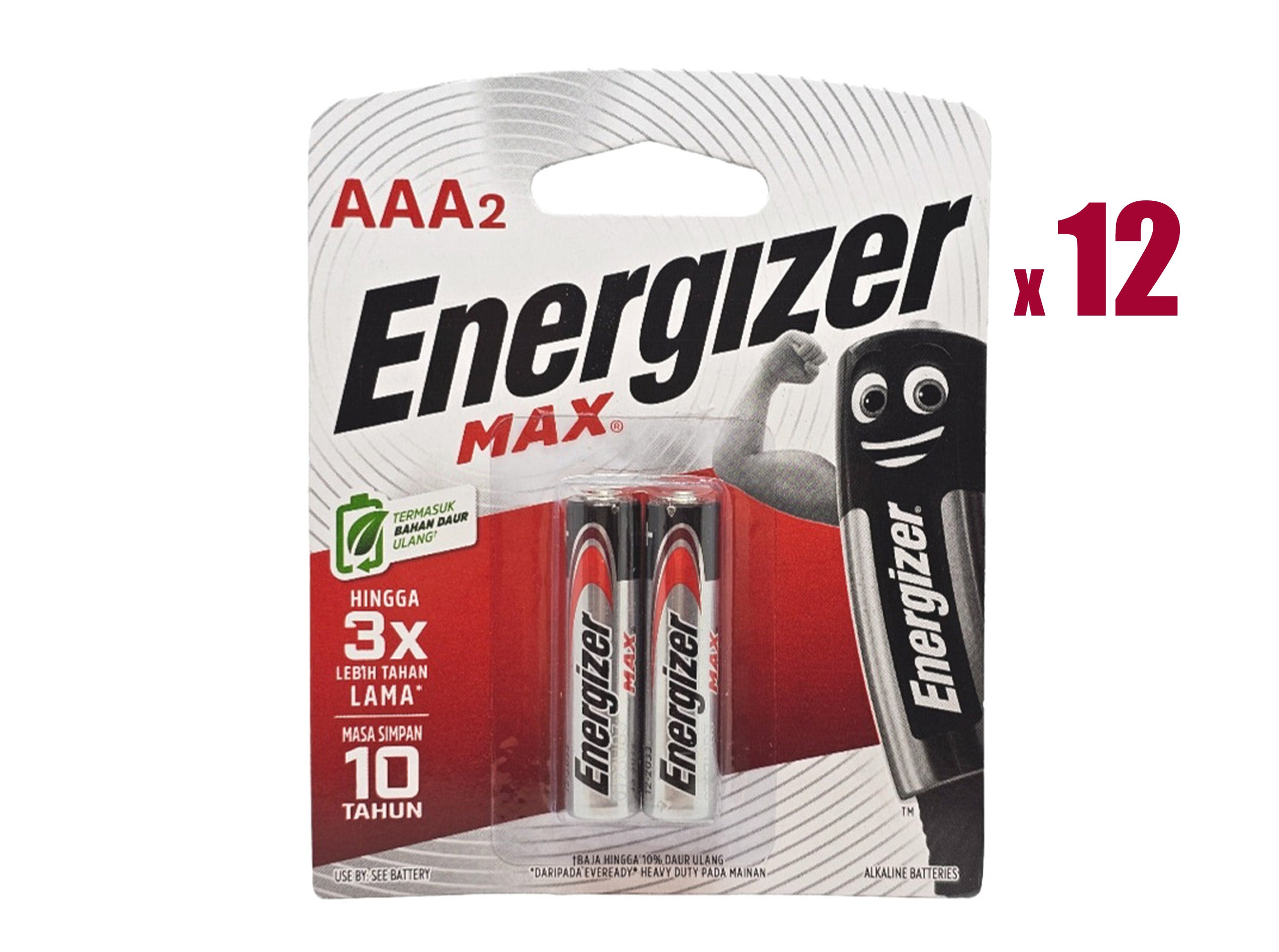 Energizer AAA Max Alkaline Batteries - 24 Pack (E92BP2 x 12)
