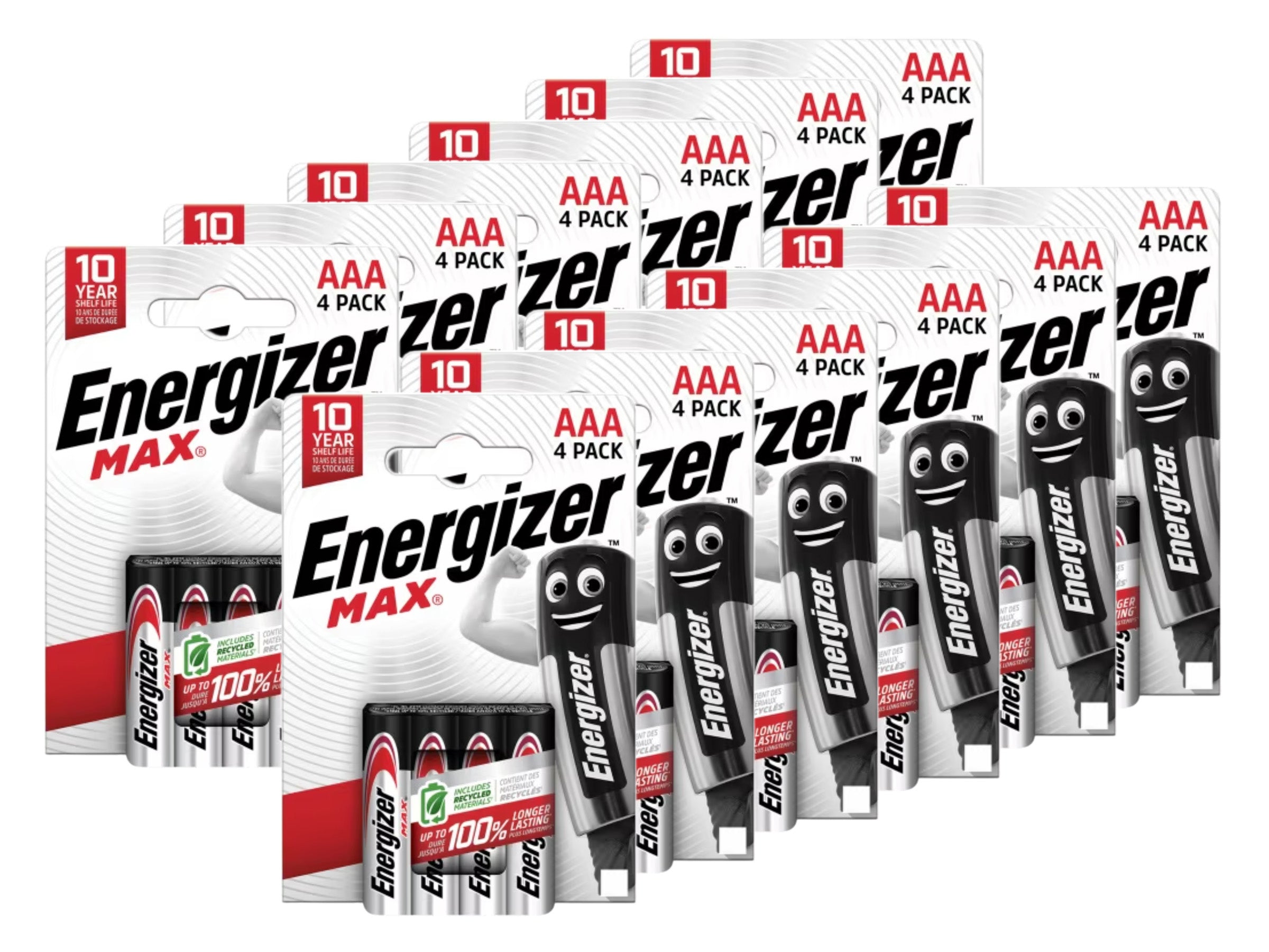 Energizer AAA Max Alkaline Batteries -  48 Pack (AAA4 x 12)