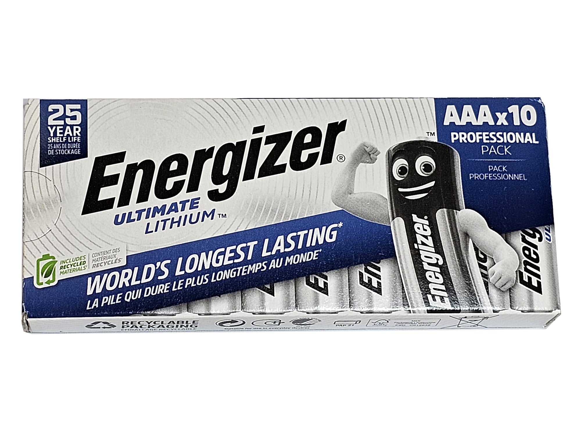 Energizer AAA L92 Ultimate Lithium Batteries (Box of 10)