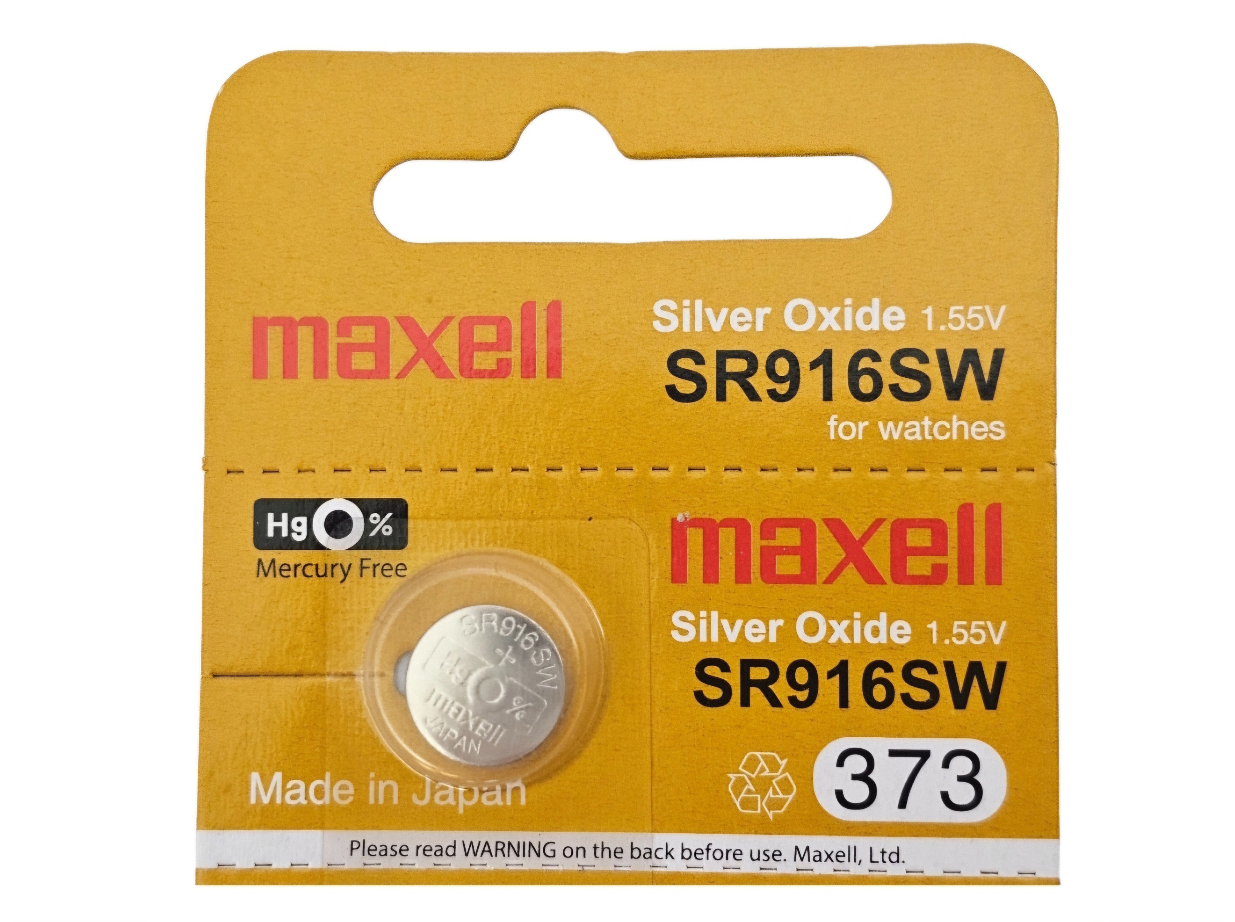 Maxell SR916SW (373) - 10 batteries (B5 x 2)