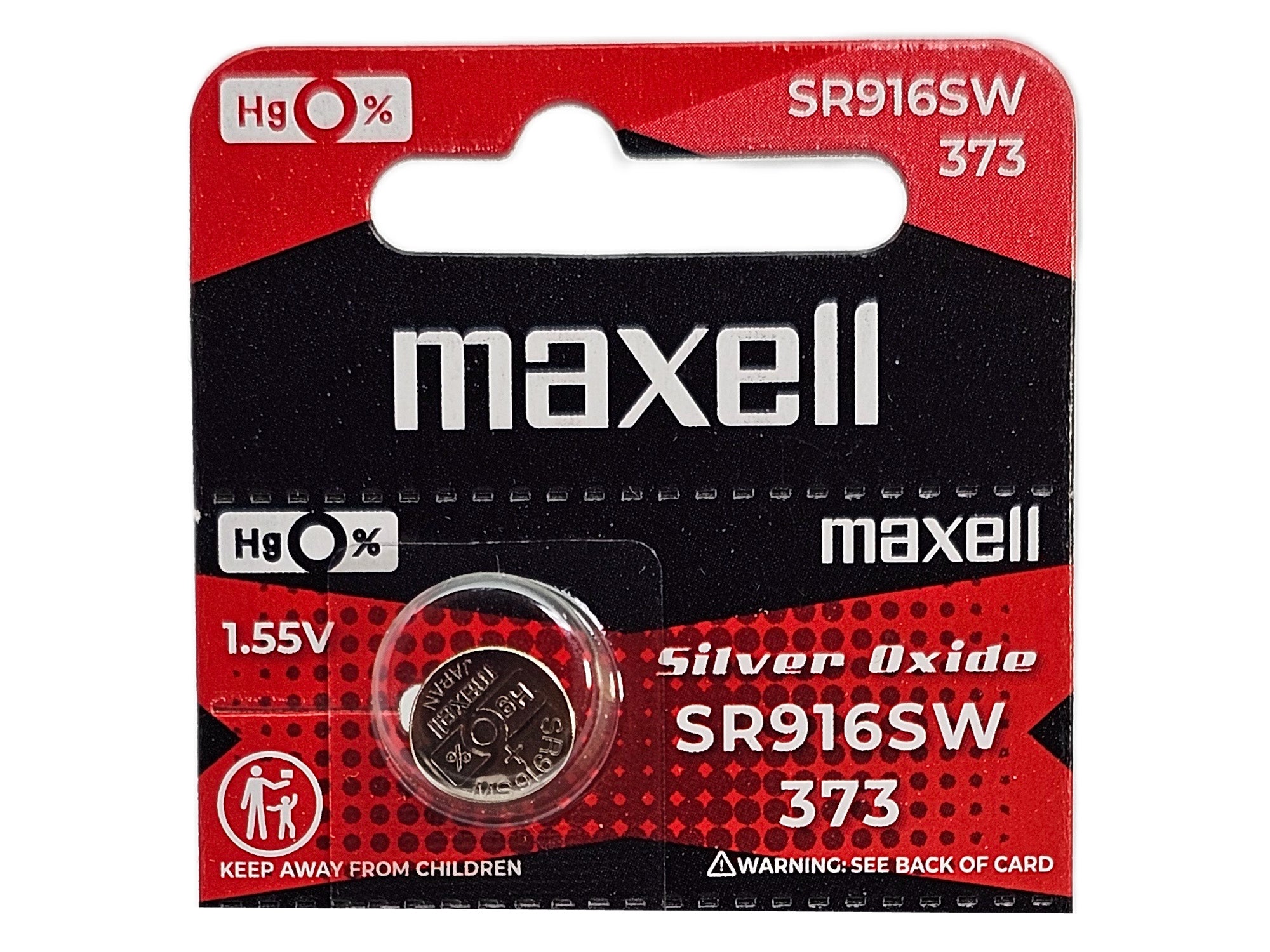 Maxell SR916SW (373) Silver Oxide batteries - 10 Pack (B5 x 2)