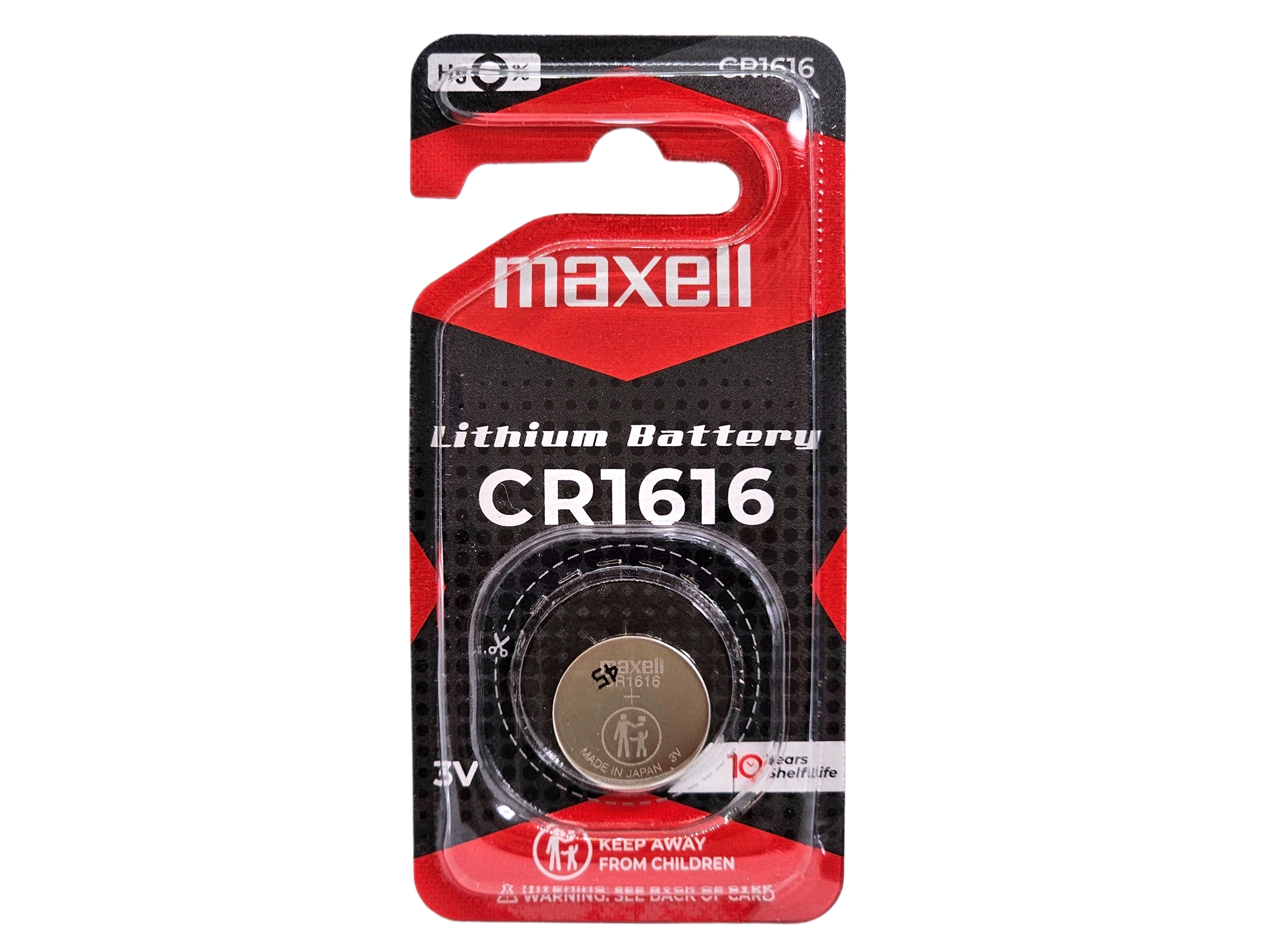 Maxell CR1616 3V Lithium Coin Battery - 1 Pack