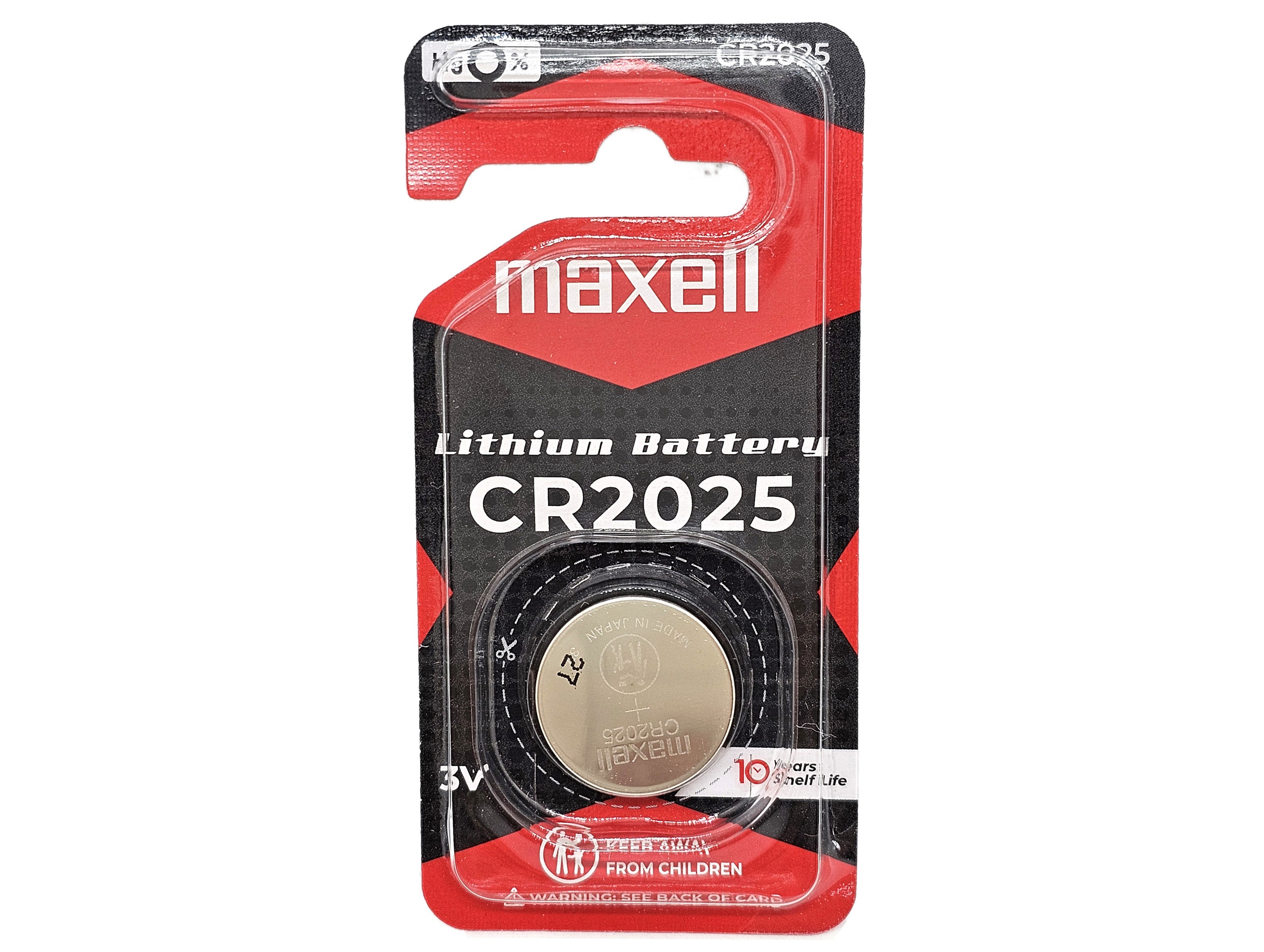 Maxell CR2025 Lithium 3V battery