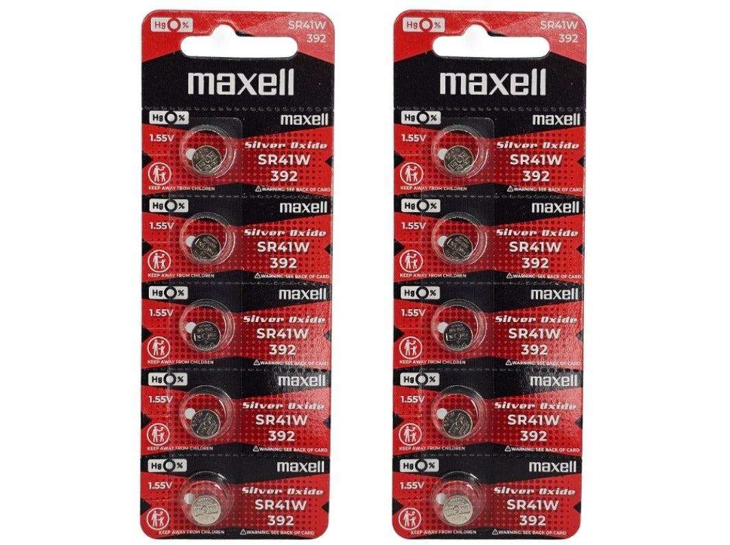 Maxell SR41W (392) silver oxide watch battery