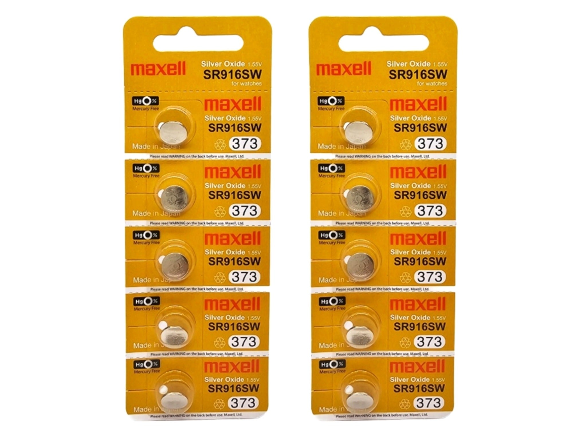 Maxell SR916SW (373) - 10 batteries (B5 x 2)