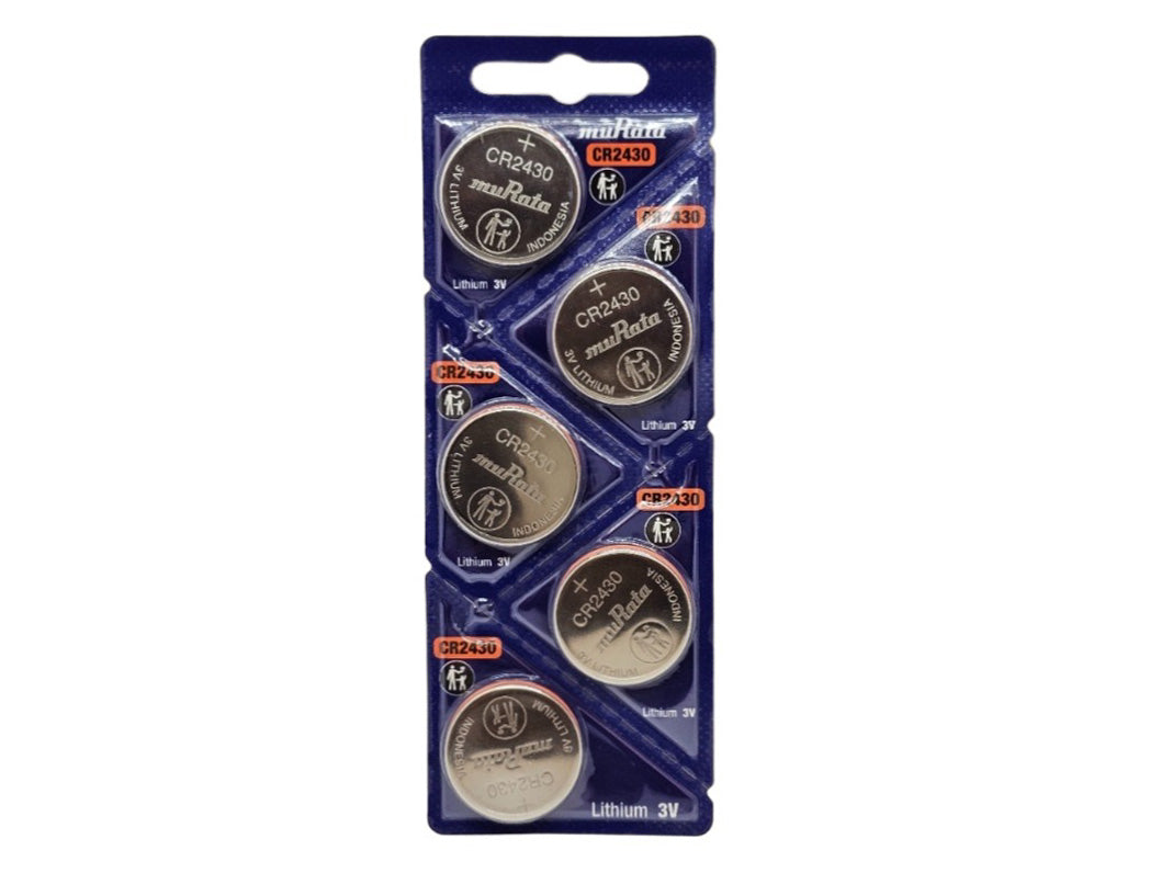 Murata CR2430 3V Lithium Coin Battery (Pack of 5)