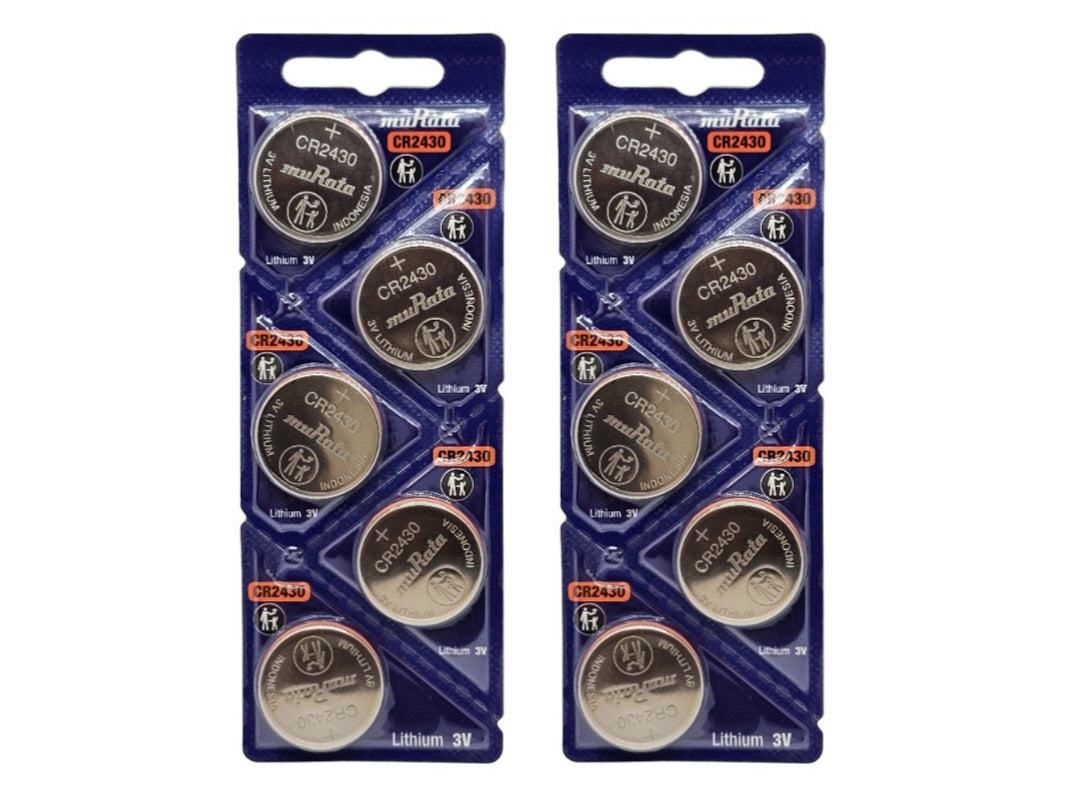 Murata CR2430 3V Lithium Coin Battery (2 x Pack of 5)